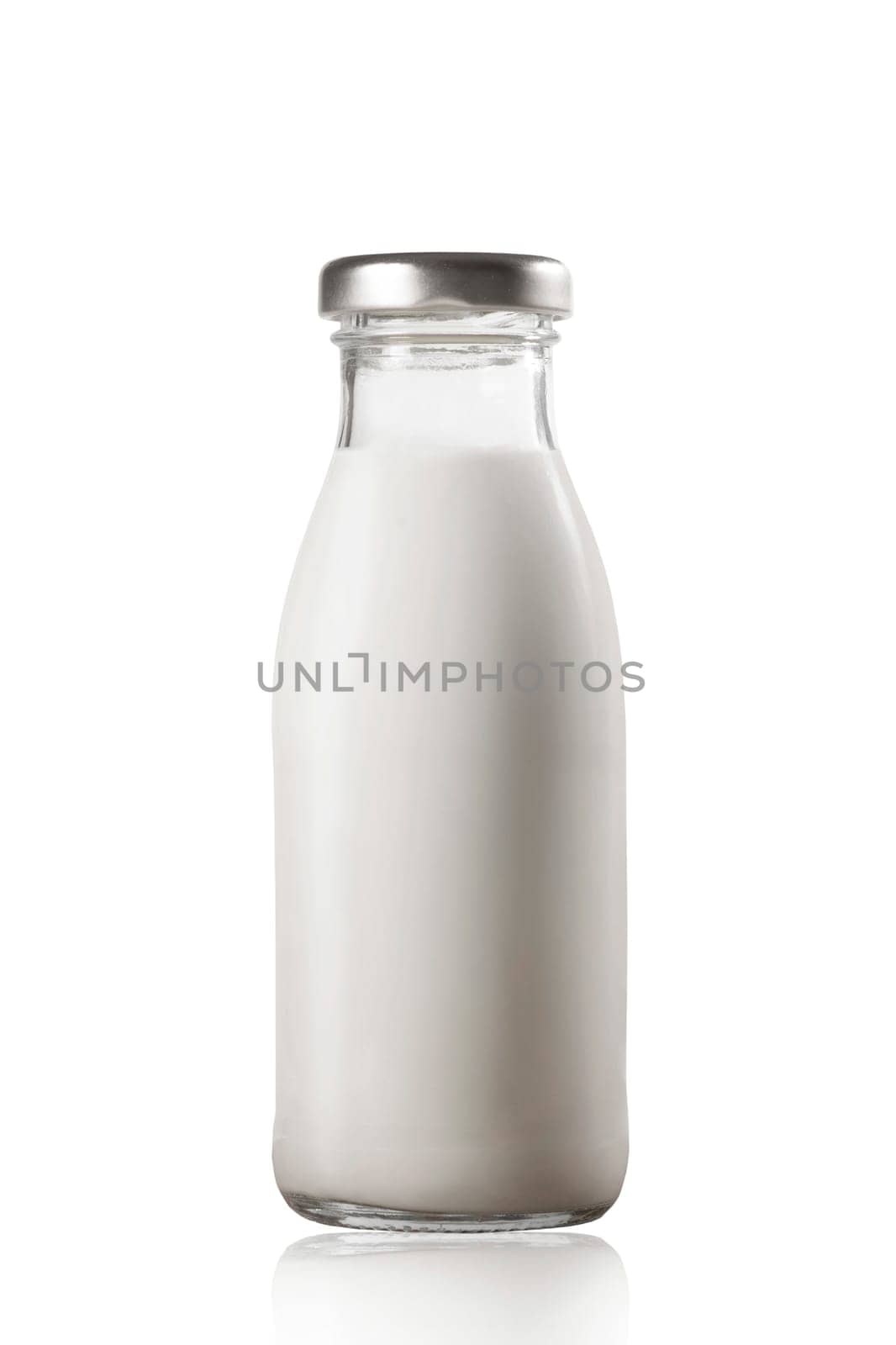 Bottle of milk isolated on white. Healthy food by Shablovskyistock