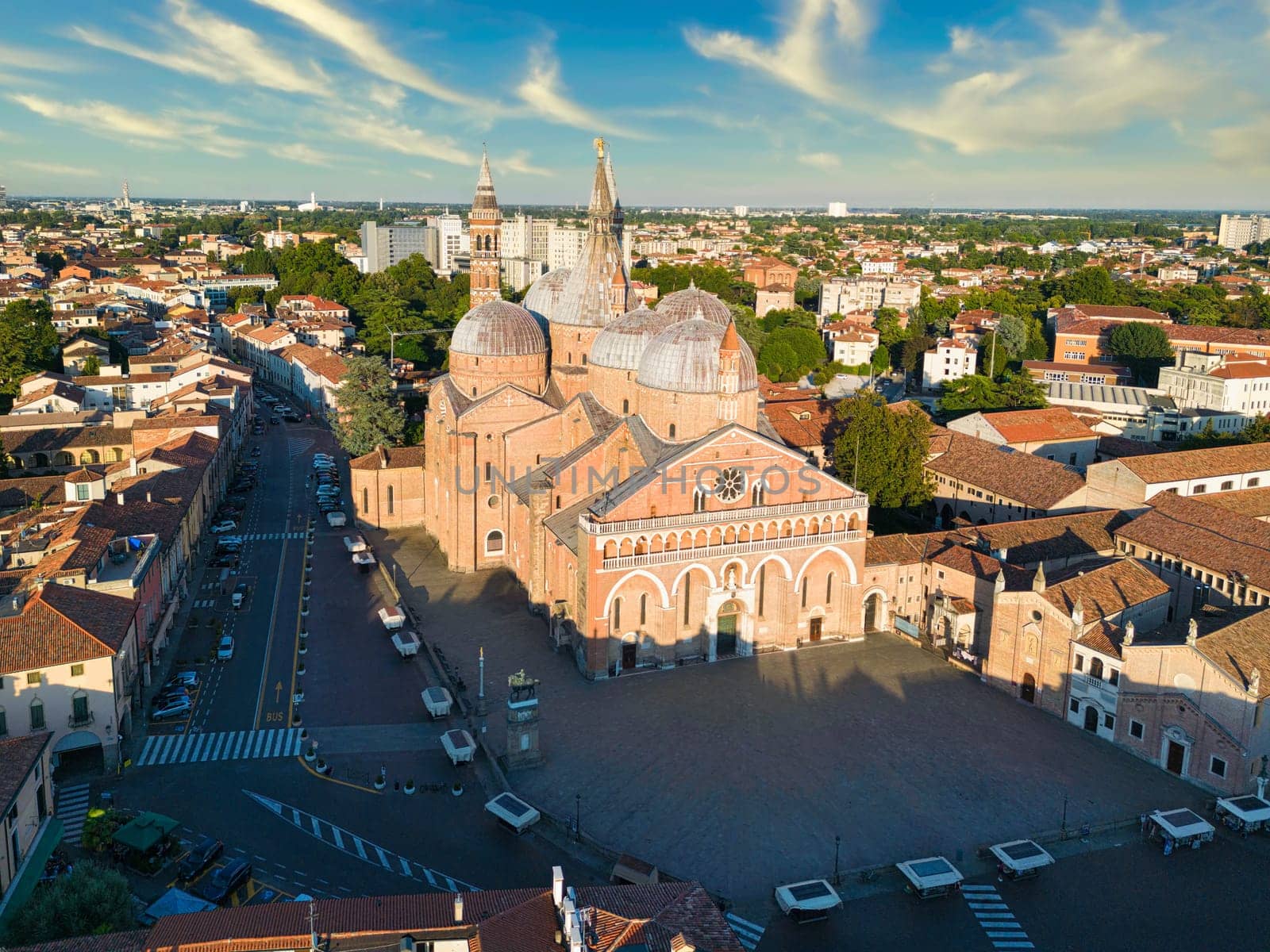 Aerial shot Basilica of Saint Anthony of Padua. Veneto, Italy. by mot1963
