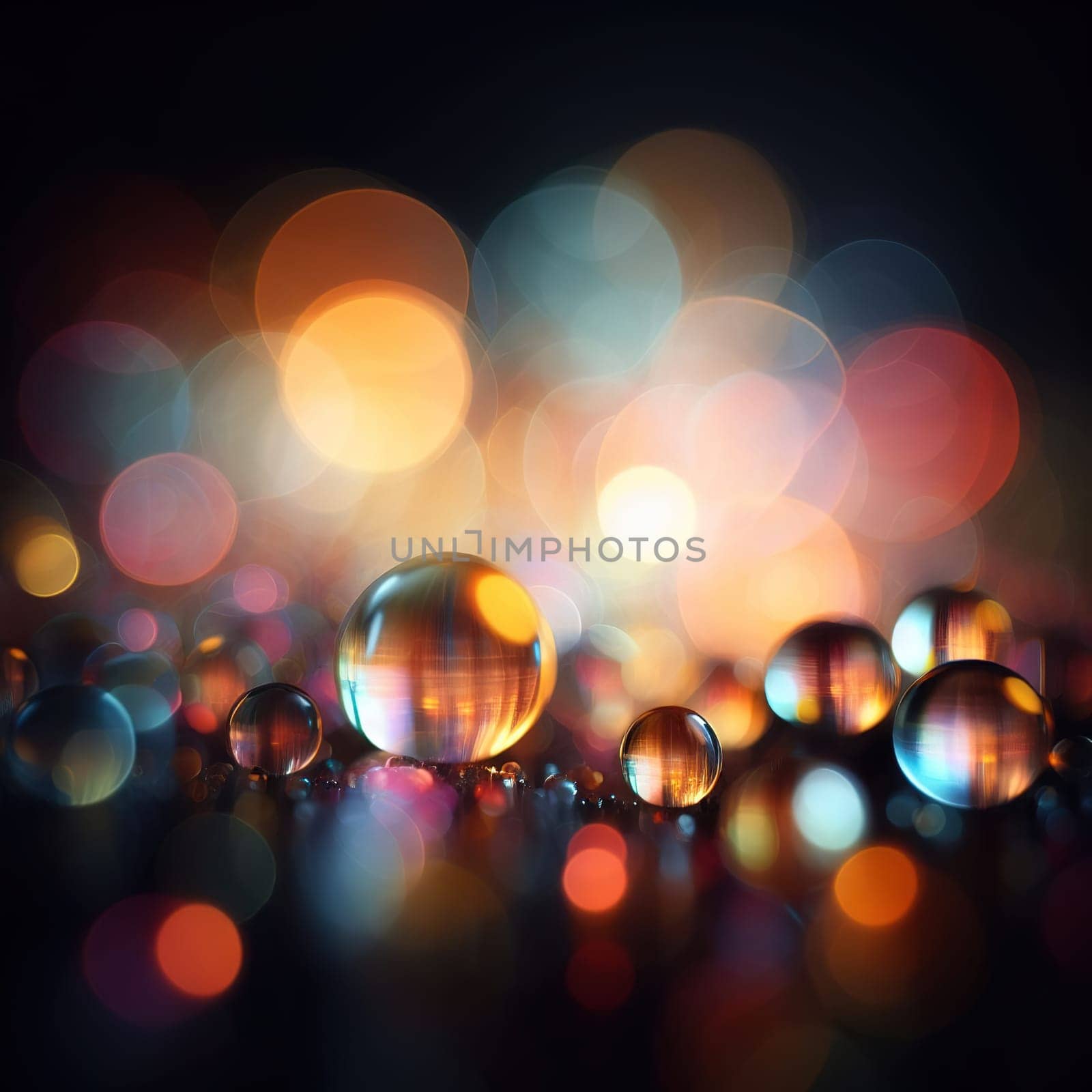 High aperture lens blur (bokeh). High quality illustration