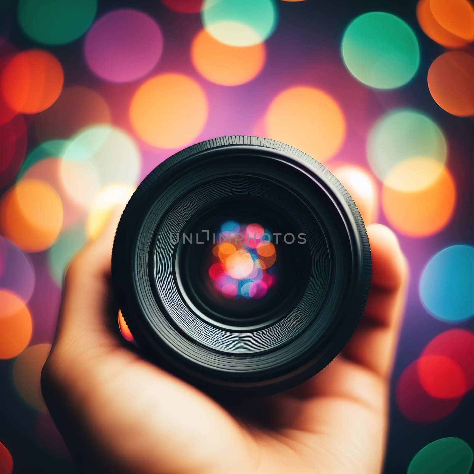 High aperture lens blur (bokeh). High quality illustration