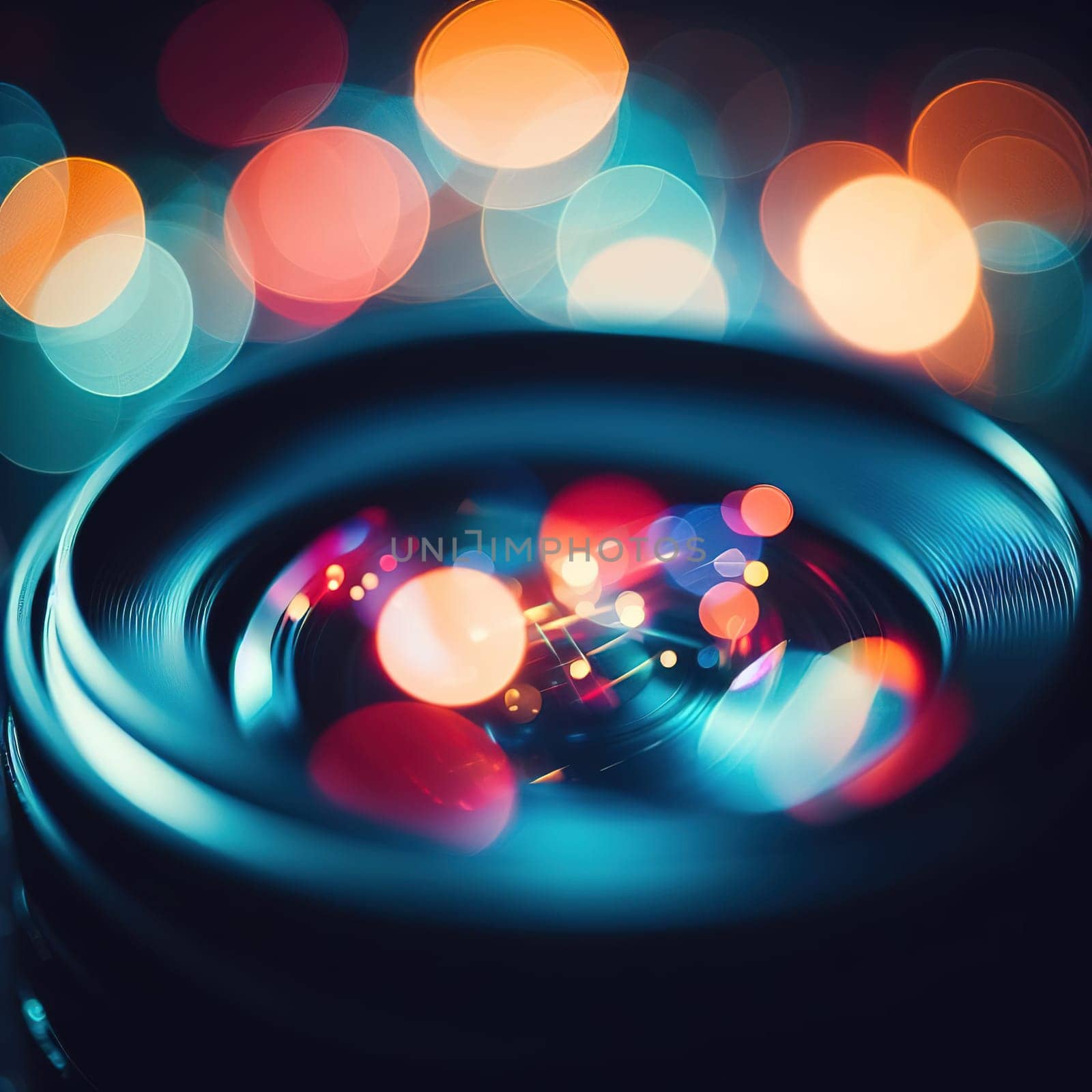 High aperture lens blur (bokeh). High quality illustration