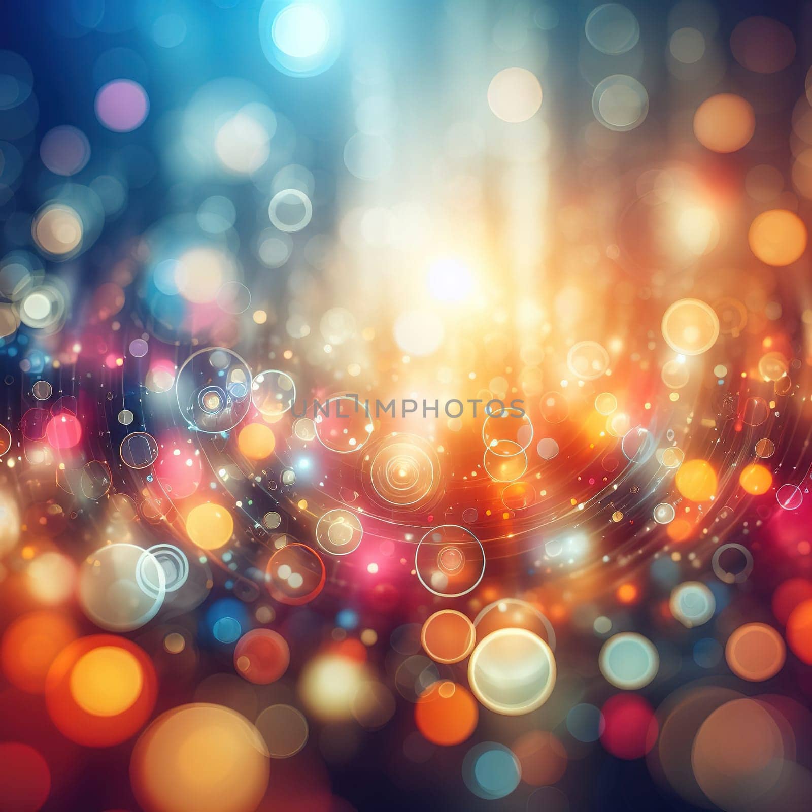 High aperture lens blur (bokeh). High quality illustration