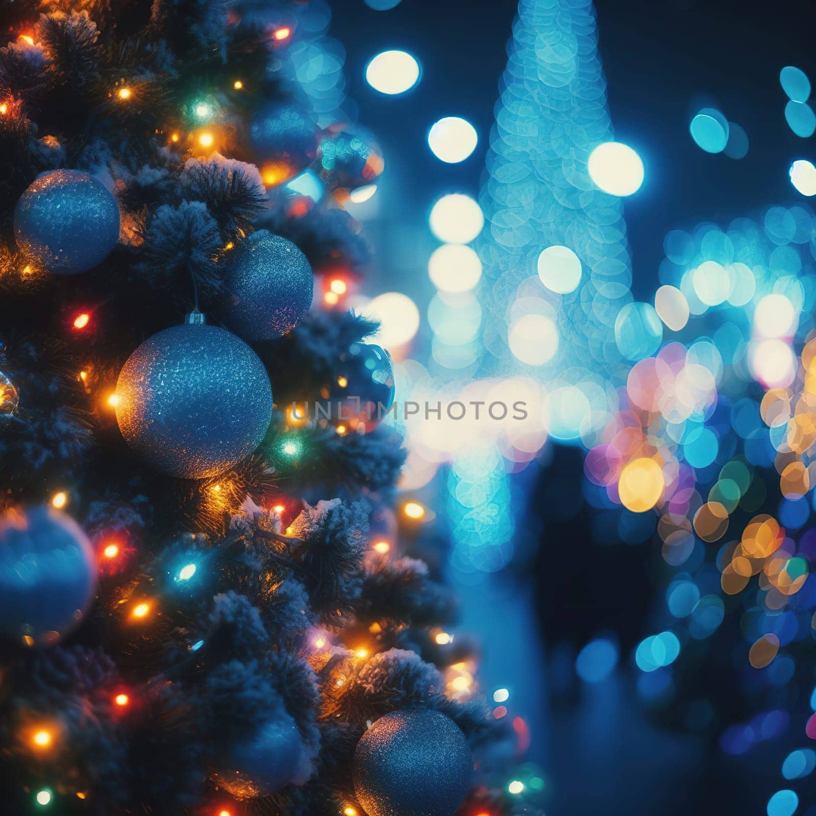 High aperture lens blur (bokeh). High quality illustration