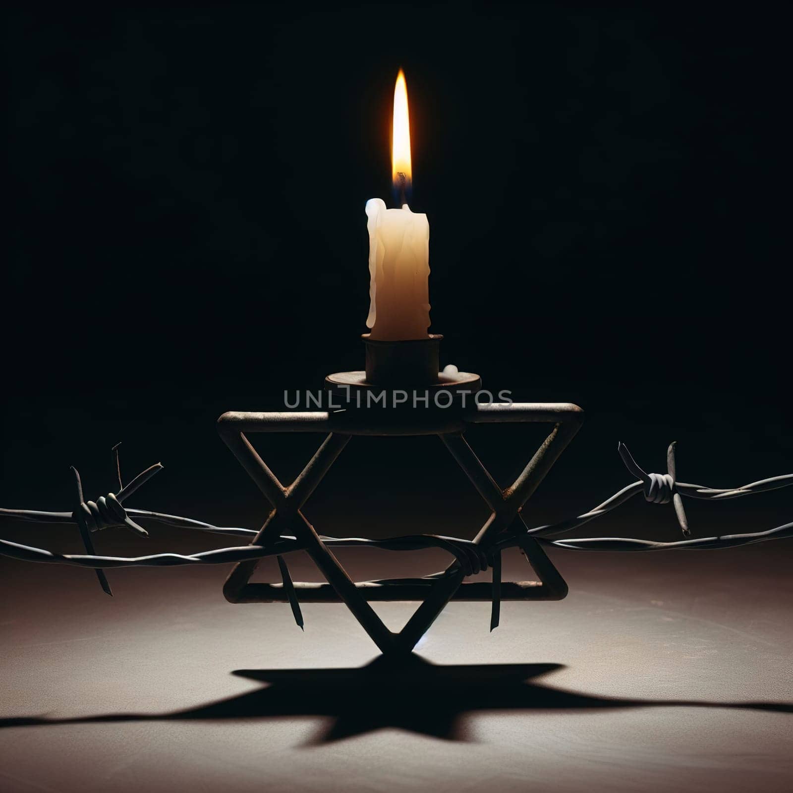 Illustration on the theme International Holocaust Remembrance Day. Genarative AI. High quality photo