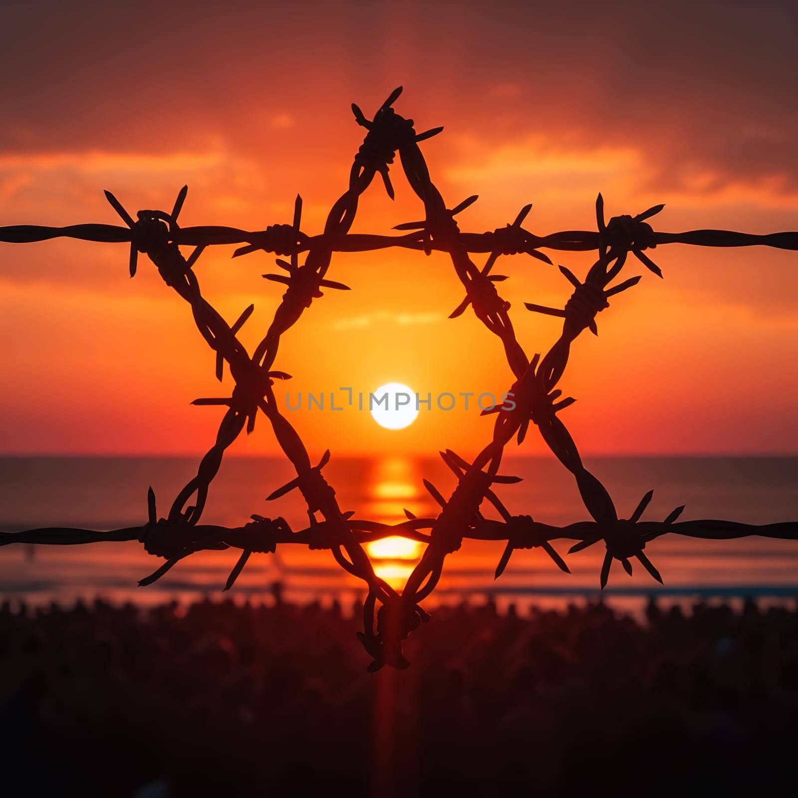 Illustration on the theme International Holocaust Remembrance Day. Genarative AI. High quality photo
