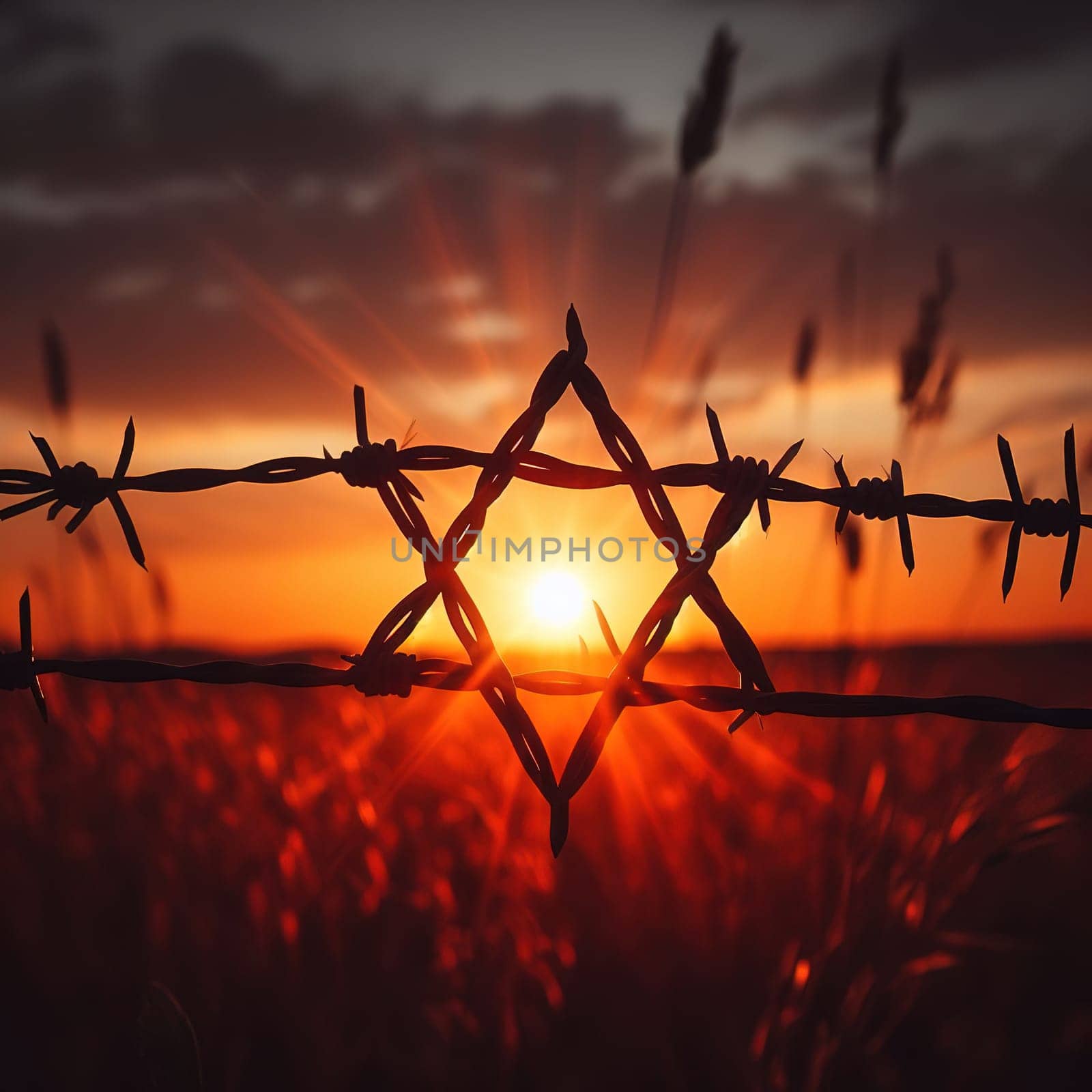Illustration on the theme International Holocaust Remembrance Day. Genarative AI. High quality photo