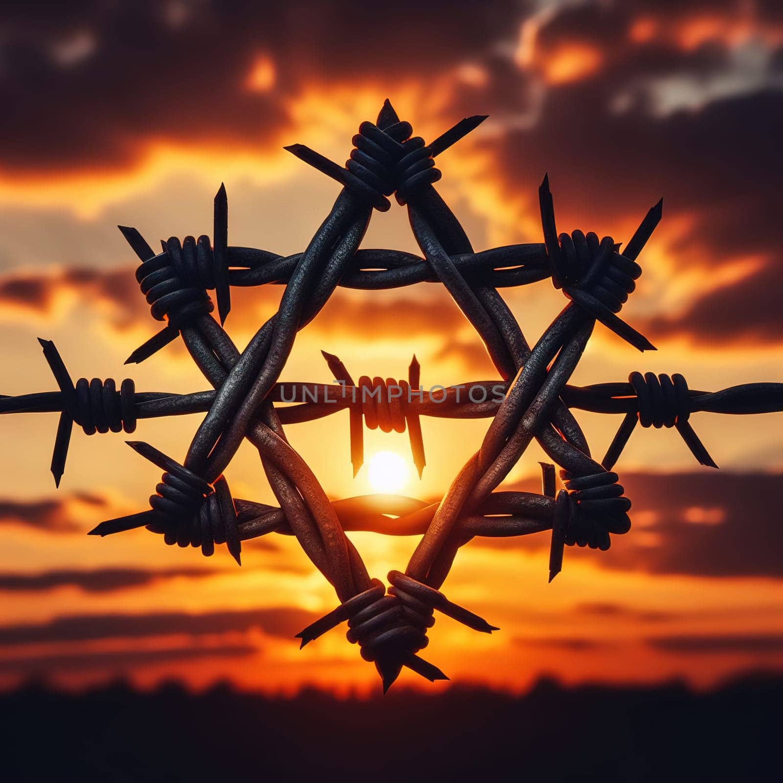 Illustration on the theme International Holocaust Remembrance Day. Genarative AI. High quality photo