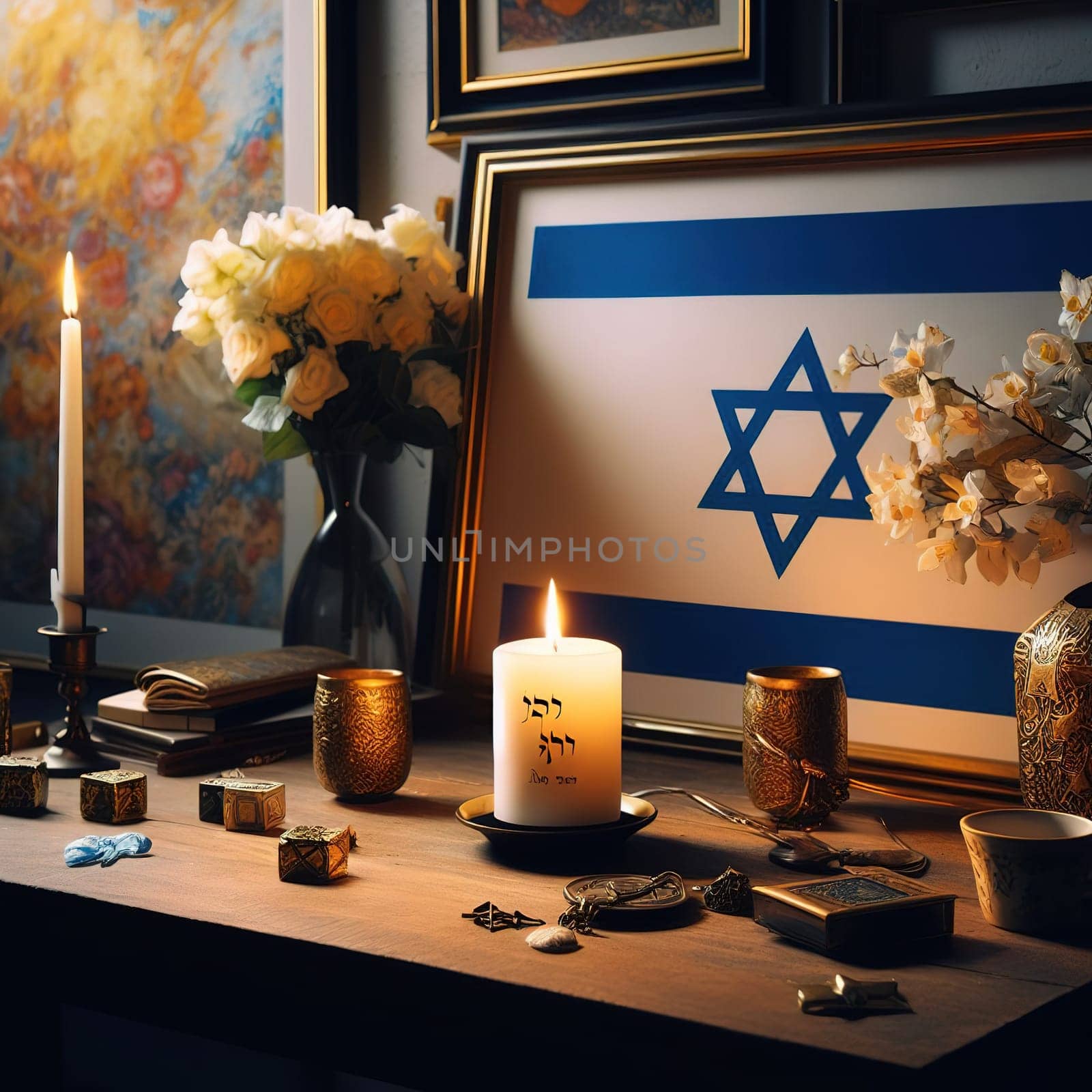 Illustration on the theme International Holocaust Remembrance Day. Genarative AI. High quality photo