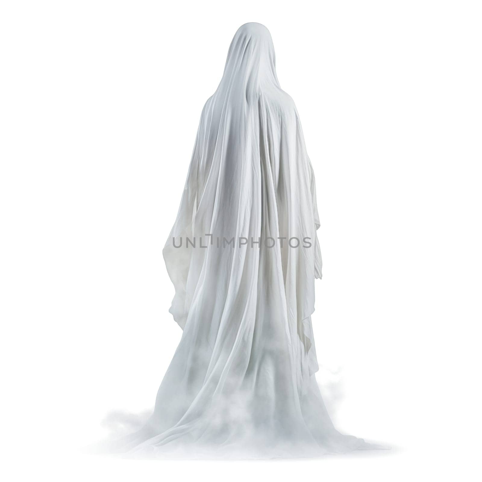 Ghost cut out on a transparent background. A ghost on a transparent background in PNG format for inserting into a design or project. by SERSOL