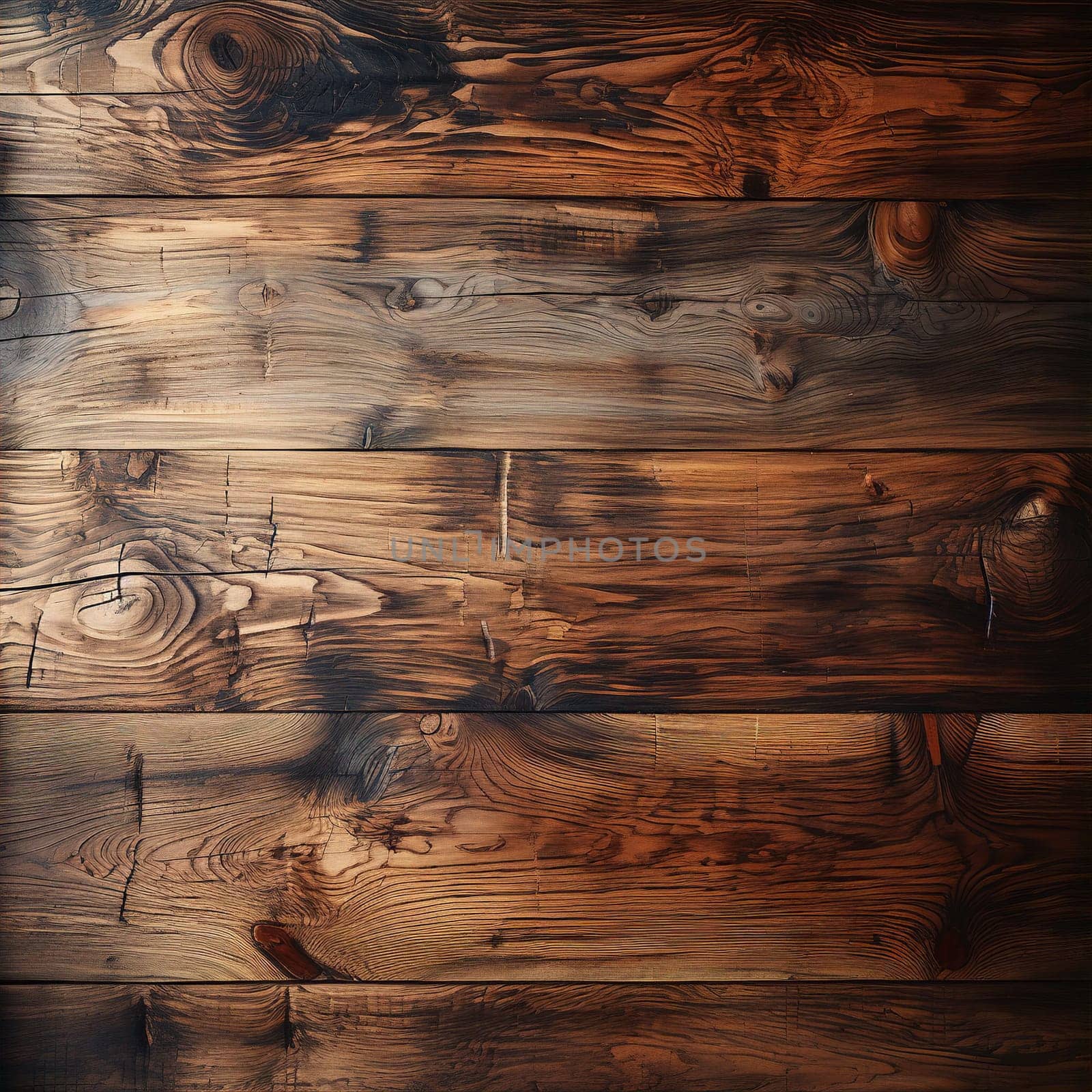 Wooden brown plank floor or wall background by kuprevich