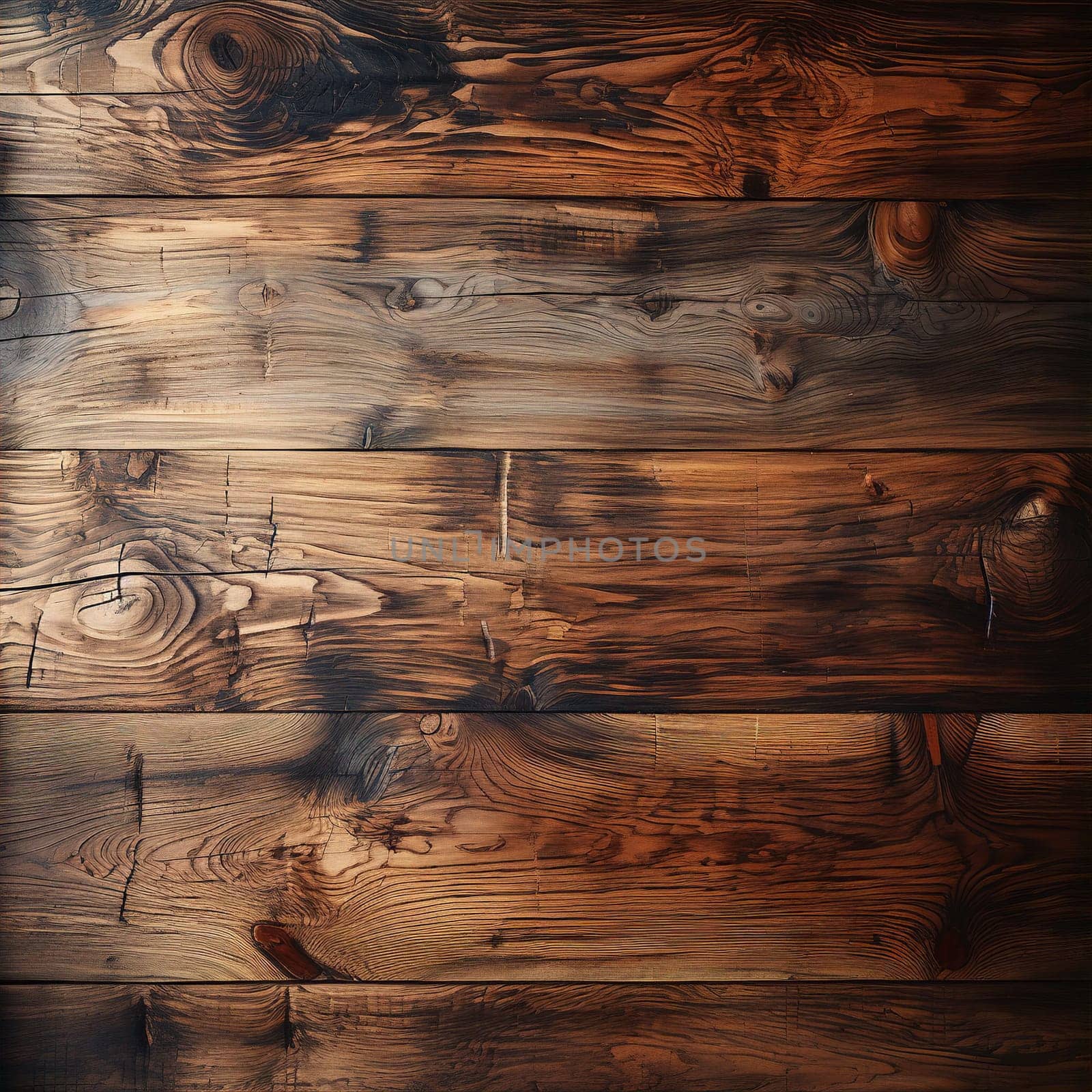 Wooden brown plank floor or wall background. Decor and interior design concept. AI generated