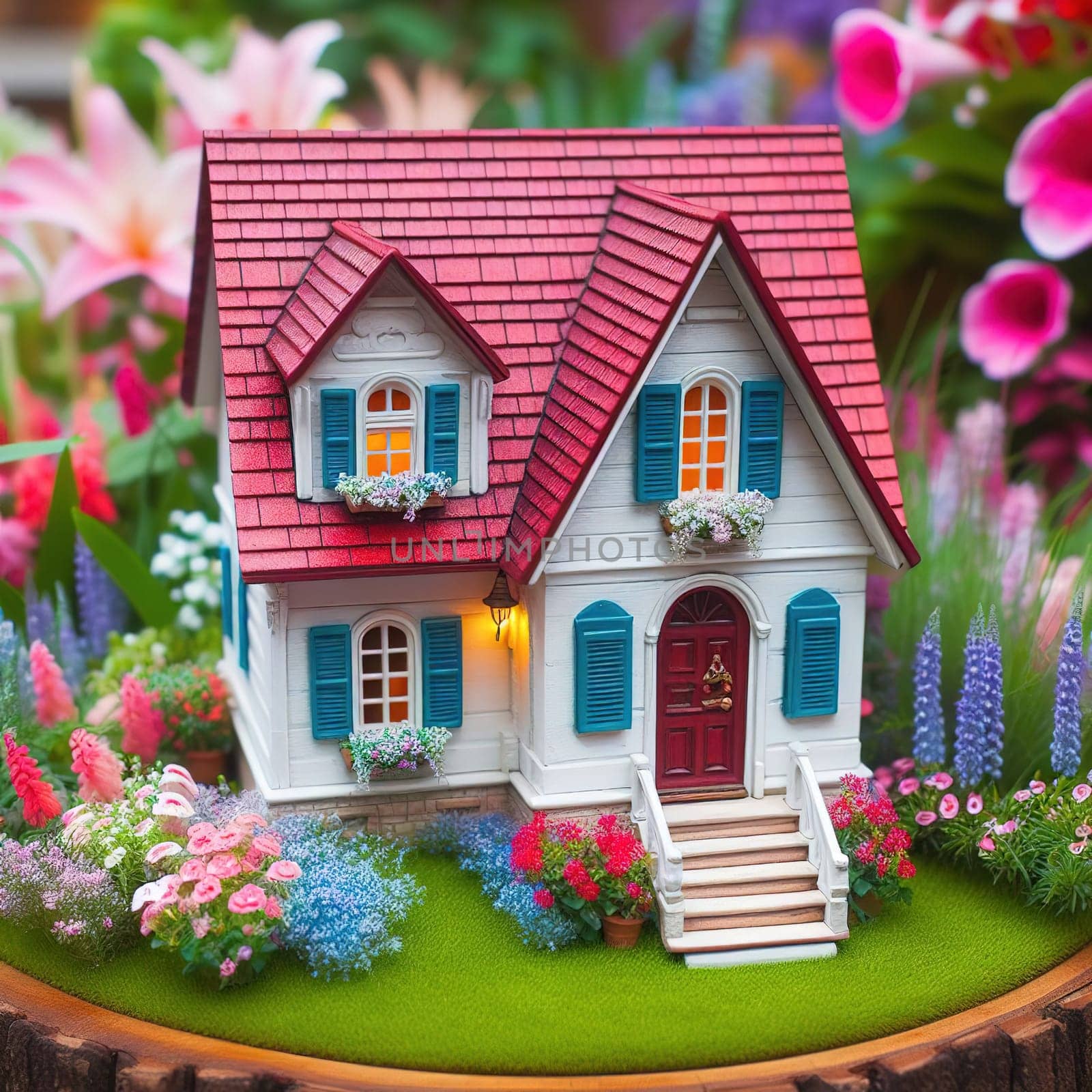 Illustration on the theme of construction, investing in a home, and keeping real estate safe. High quality illustration