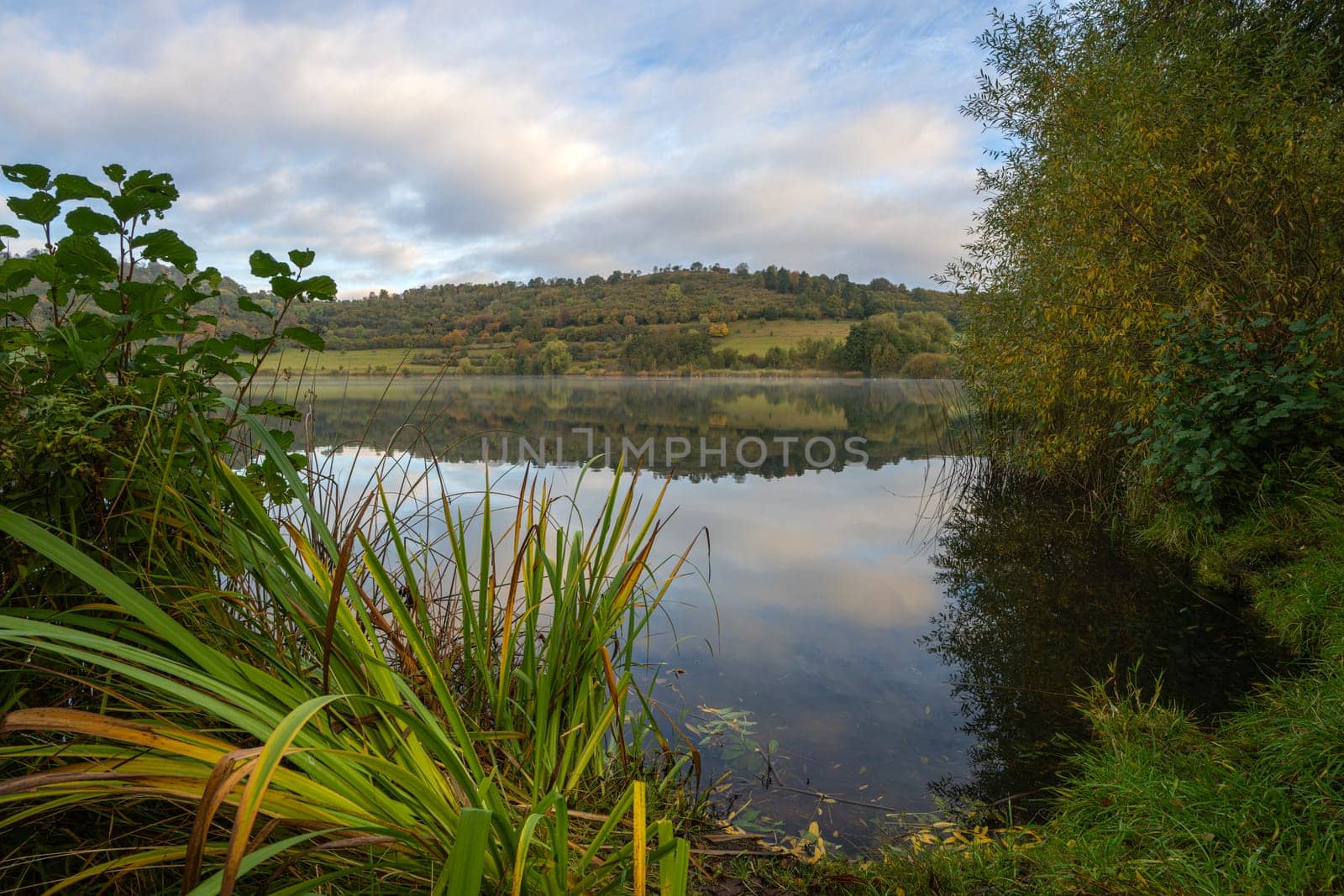 Panoramic image of landscape within the Vulkan Eifel, Rhineland-Palatinate, Germany