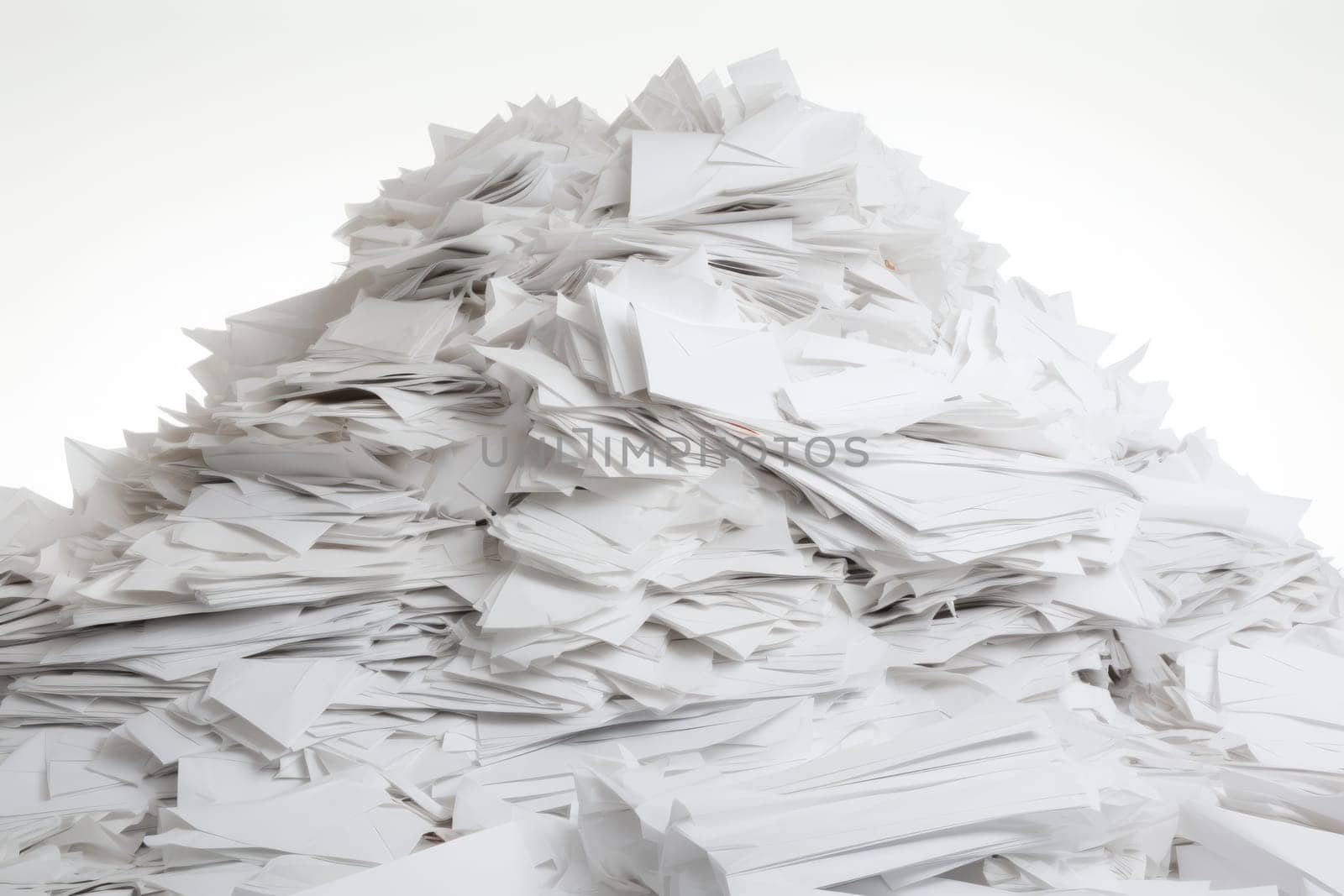 stacks of white paper . ai generated by Desperada