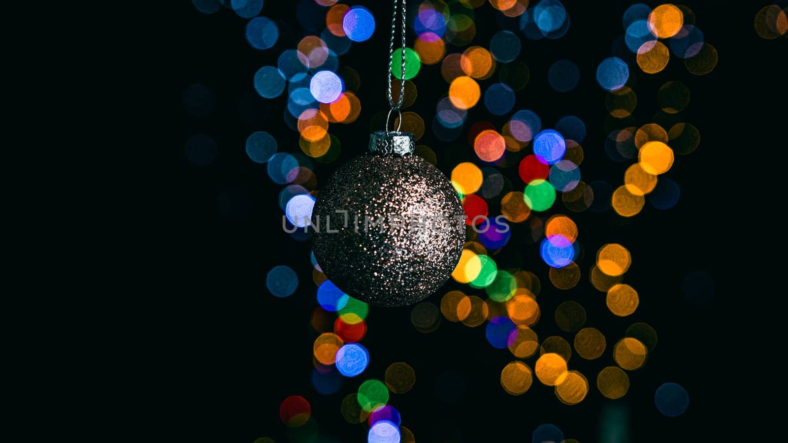 Christmas decorations. Colorful Christmas lights background