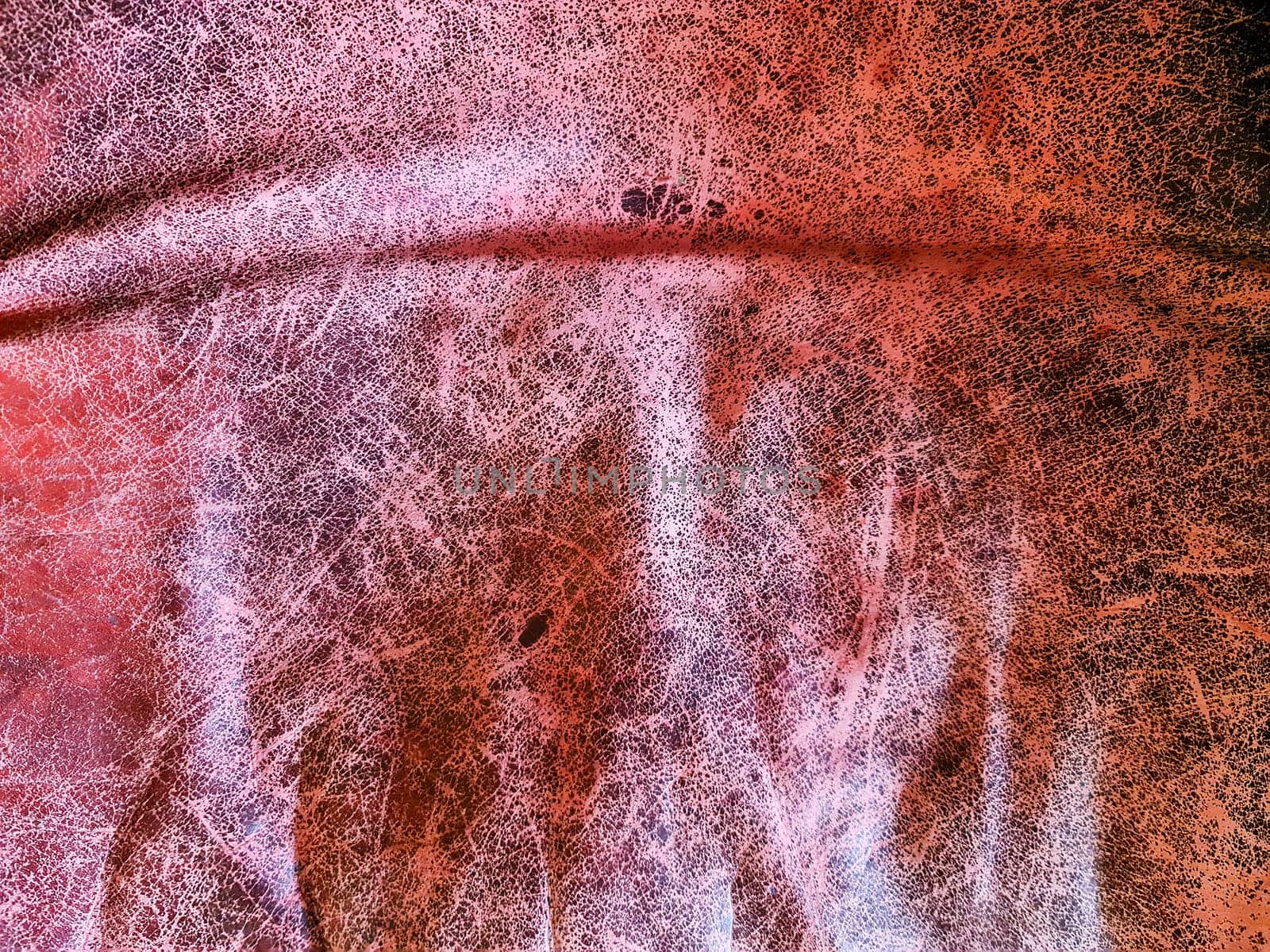 Surface texture of old crumpled leather
