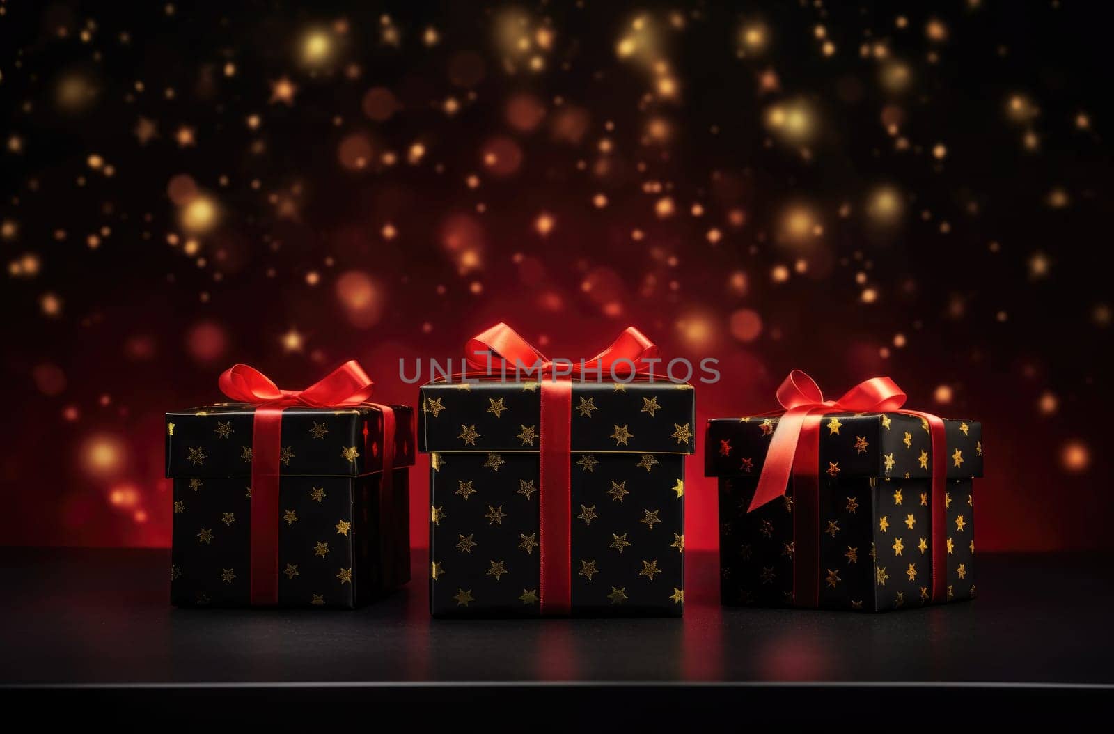 Christmas boxes full of gifts. by palinchak