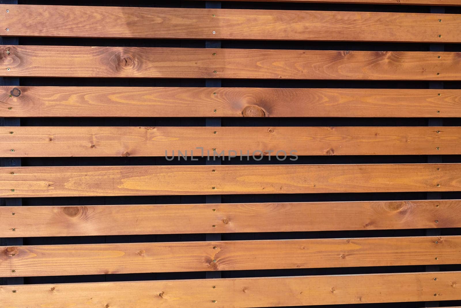 Photo horizontal wooden slats. The texture. Fence. by electrovenik