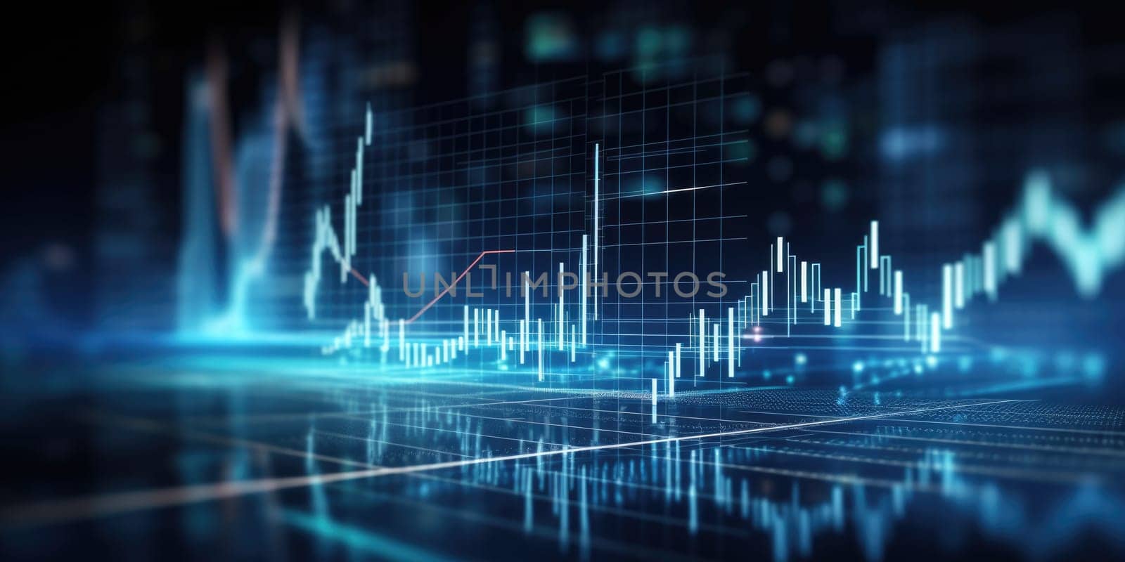 Financial data graph chart report statistic marketing research development planning management strategy analysis accounting. Financial business technology hologram concept. Comeliness