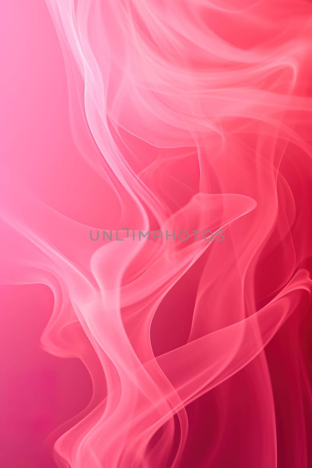 Ethereal smoke swirls against a pink background, forming an abstract, dreamy atmosphere suitable for creative projects, events, or as an evocative backdrop. Vertical picture. Generative AI