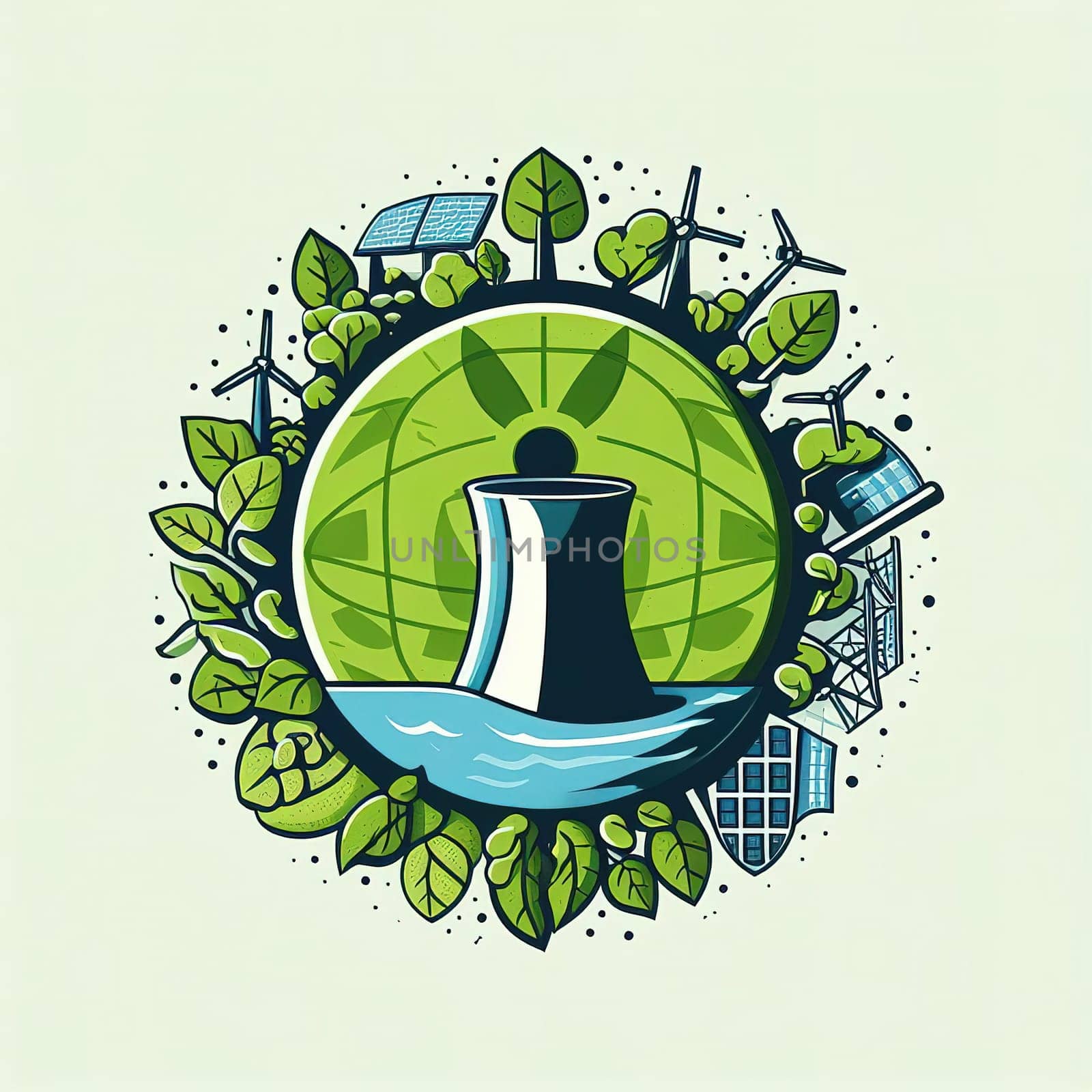 Illustration on the environmental theme Save the Planet by gordiza