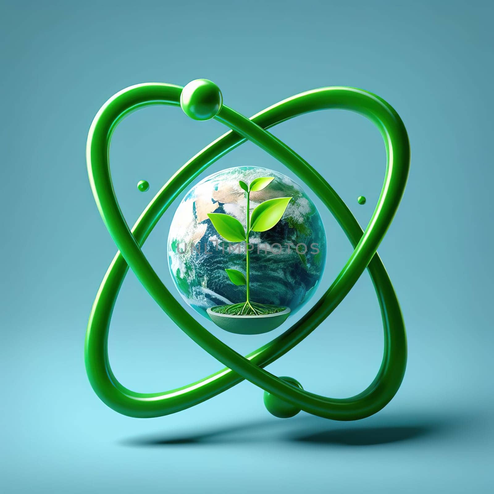 Illustration on the environmental theme Save the Planet. High quality illustration