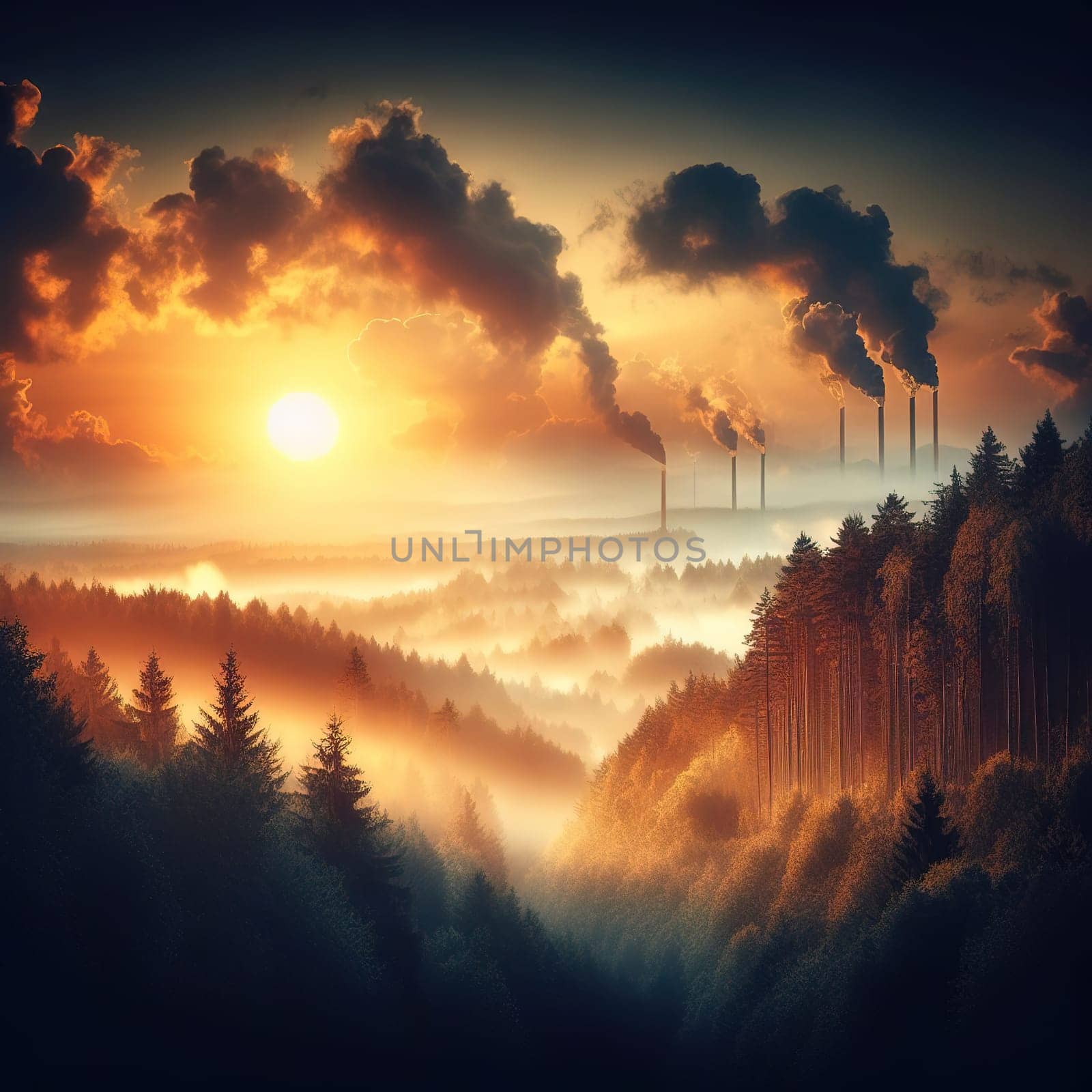 Illustration on the environmental theme Save the Planet. High quality illustration