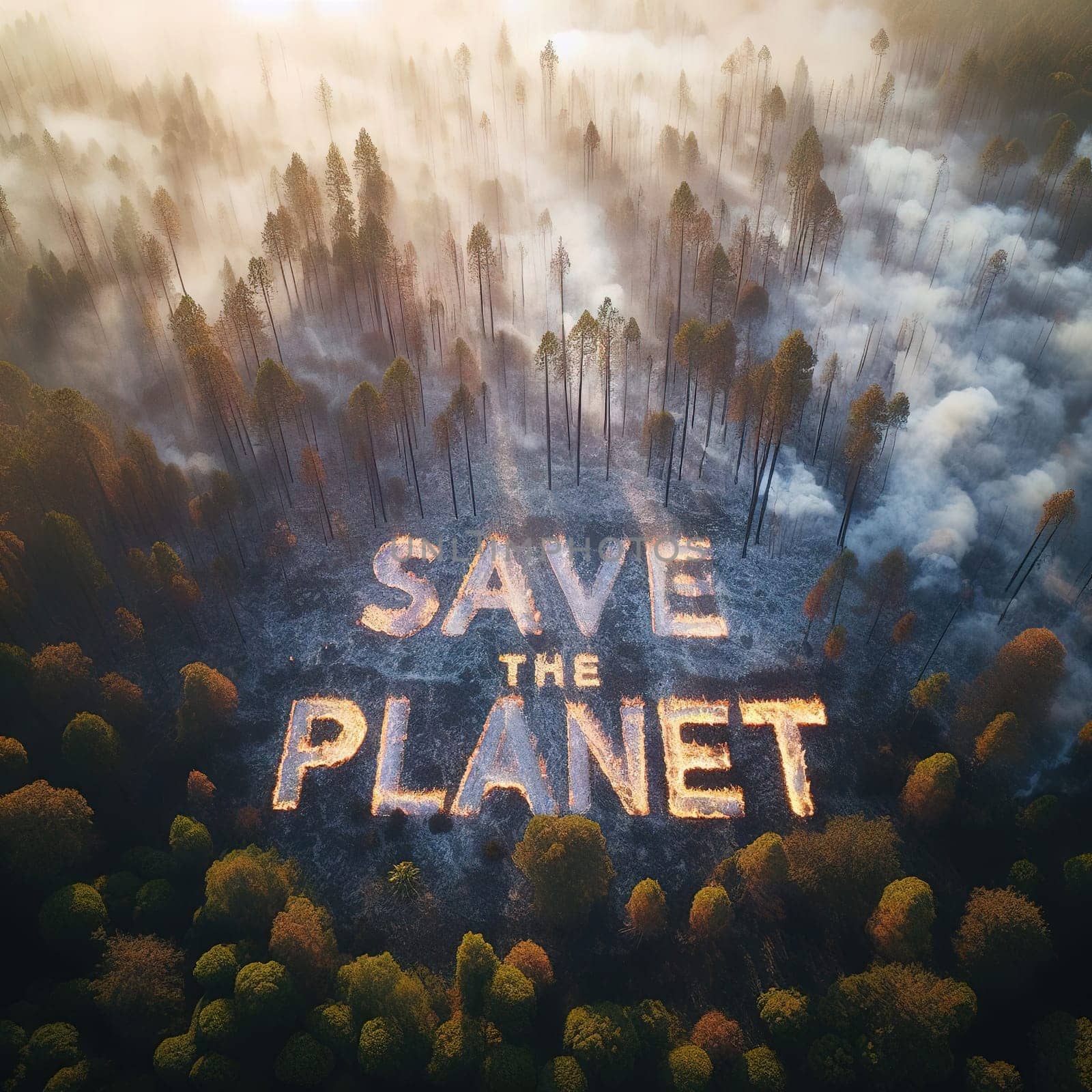 Illustration on the environmental theme Save the Planet by gordiza