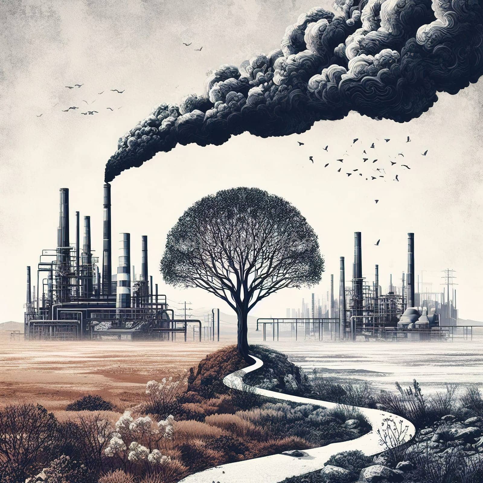 Illustration on the environmental theme Save the Planet by gordiza