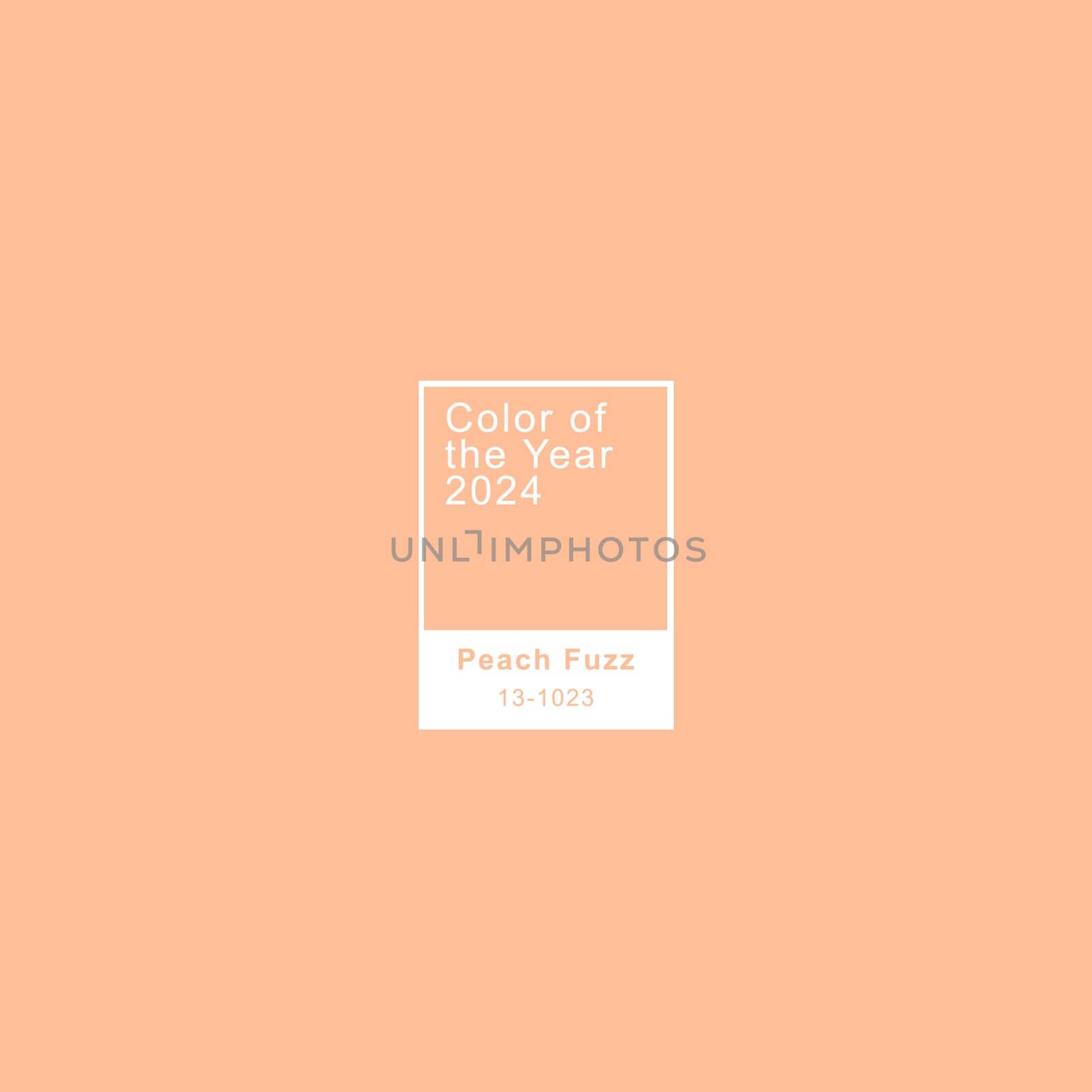 Peach fuzz, color of the year 2024 by Ri6ka