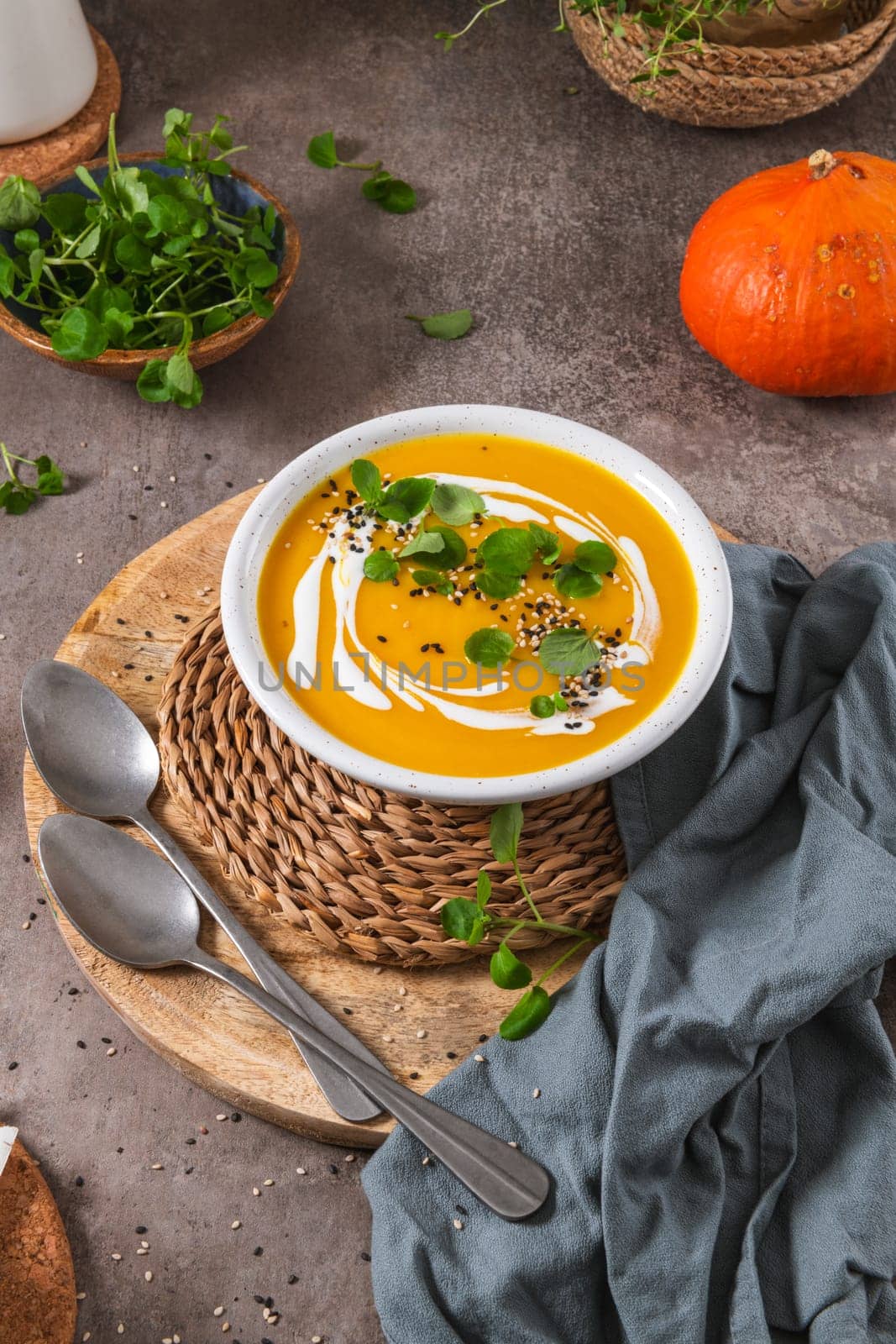 Creamy pumpkin soup by homydesign