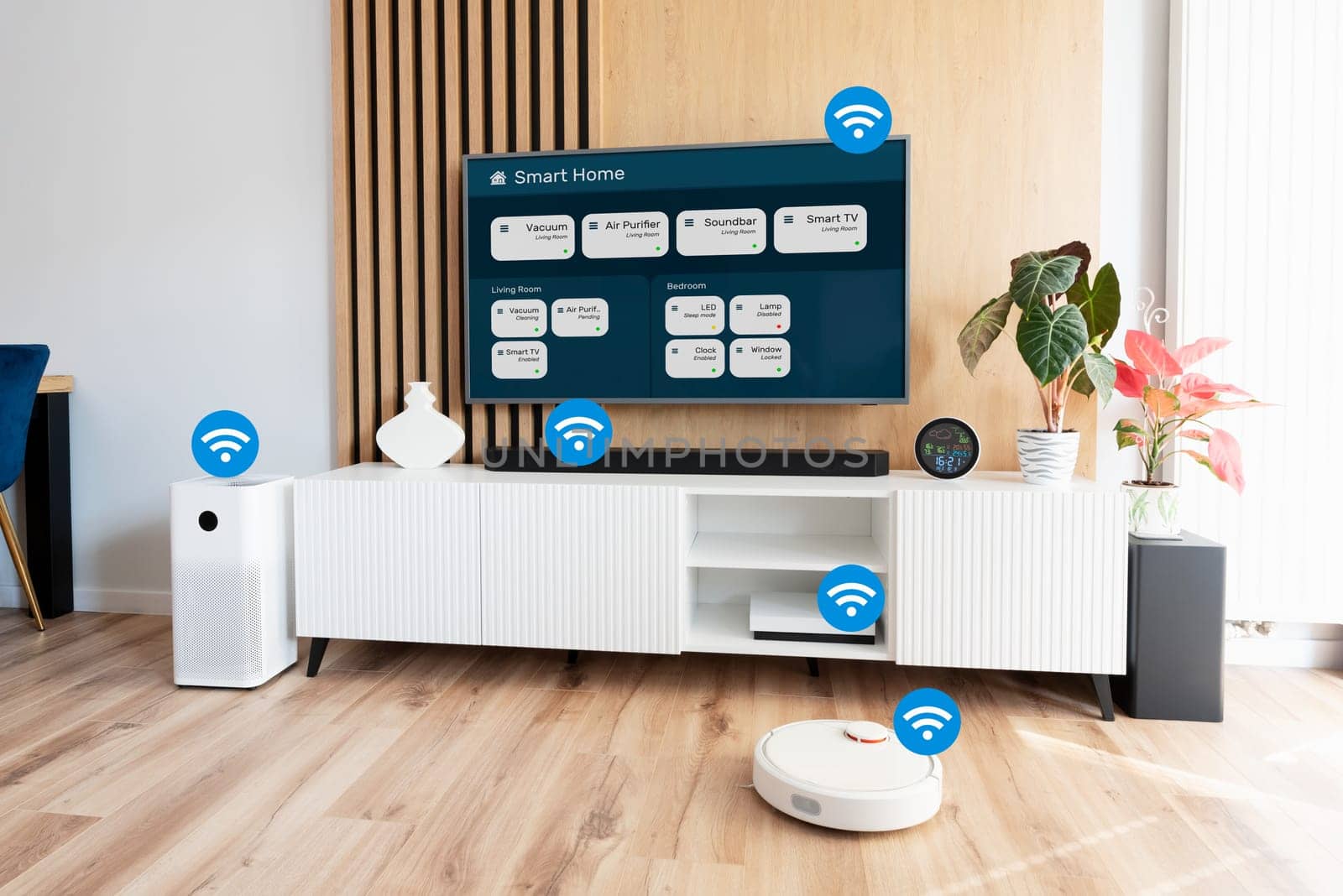Smart home devices, controlled by smart app by simpson33