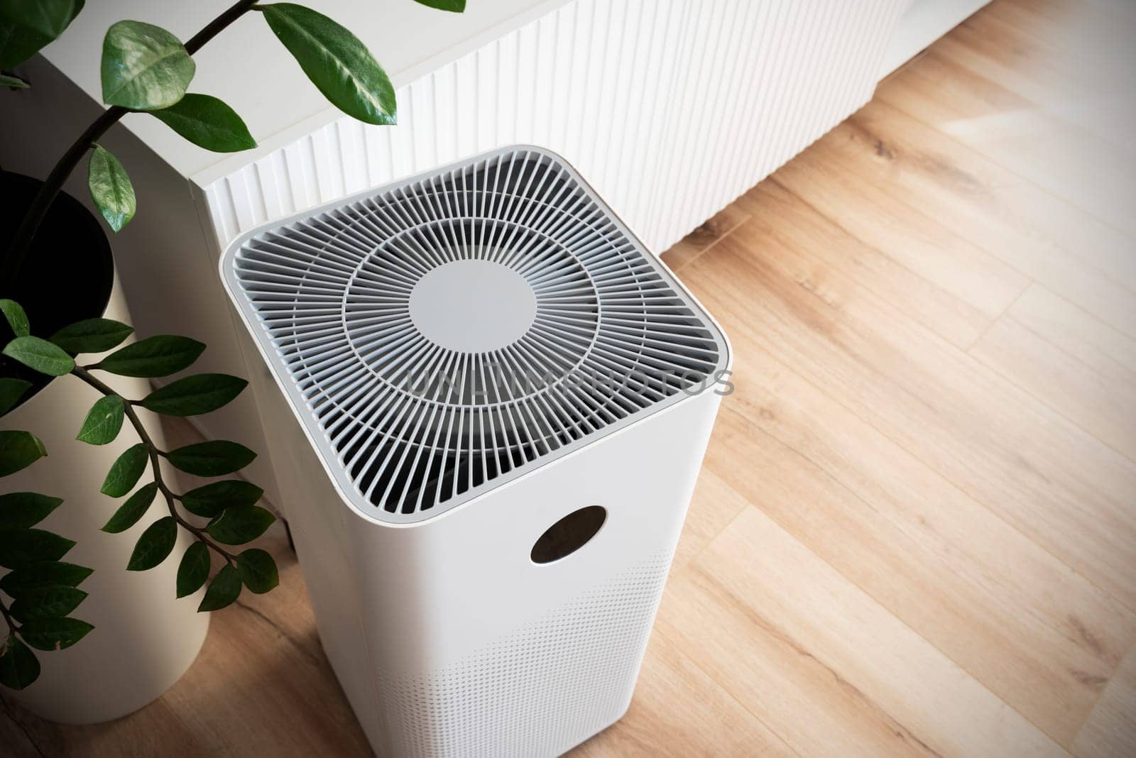Air purifier in home. Smart home devices by simpson33