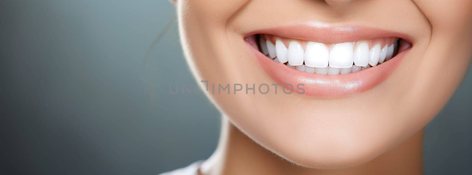Close up of a woman with a perfect smile by simpson33