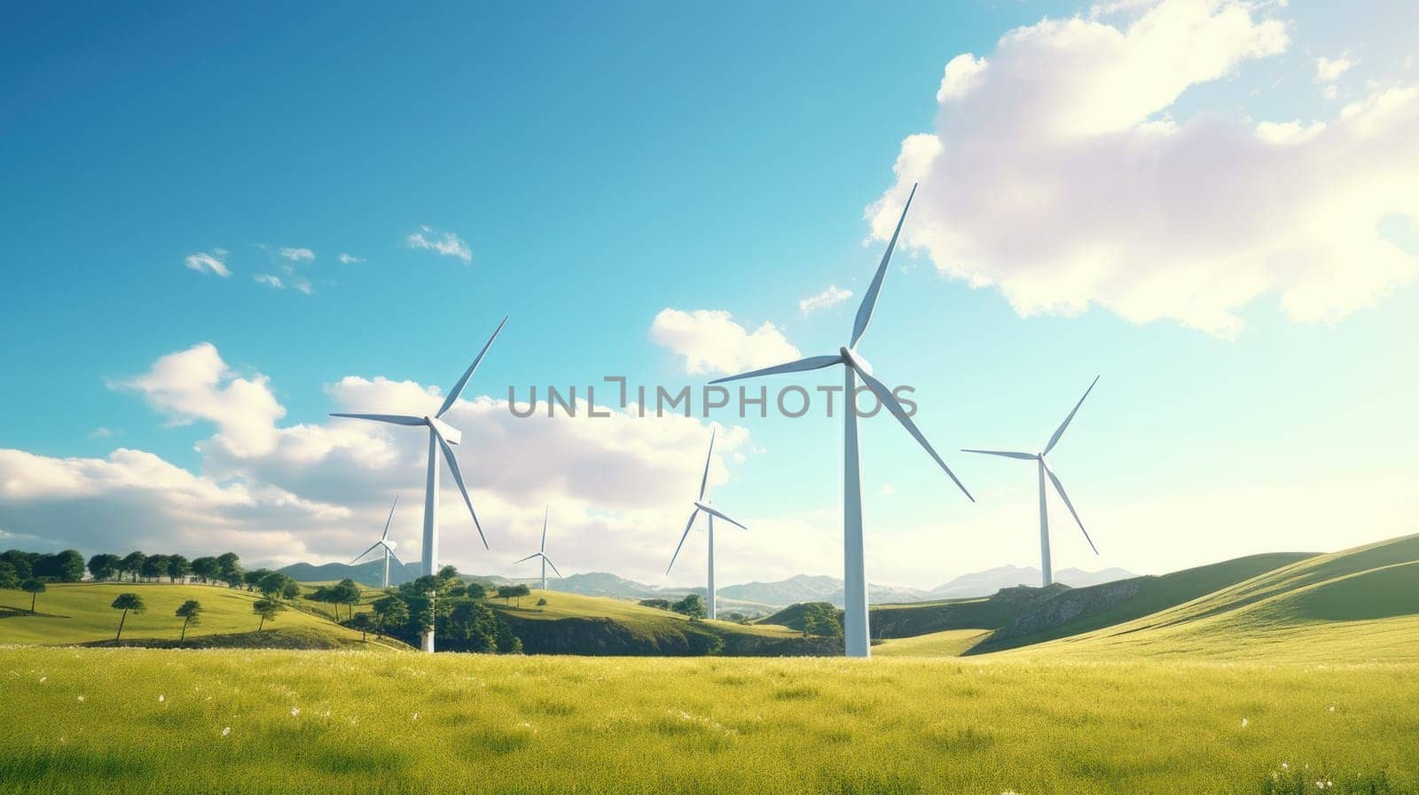 Wind turbines in the field by simpson33