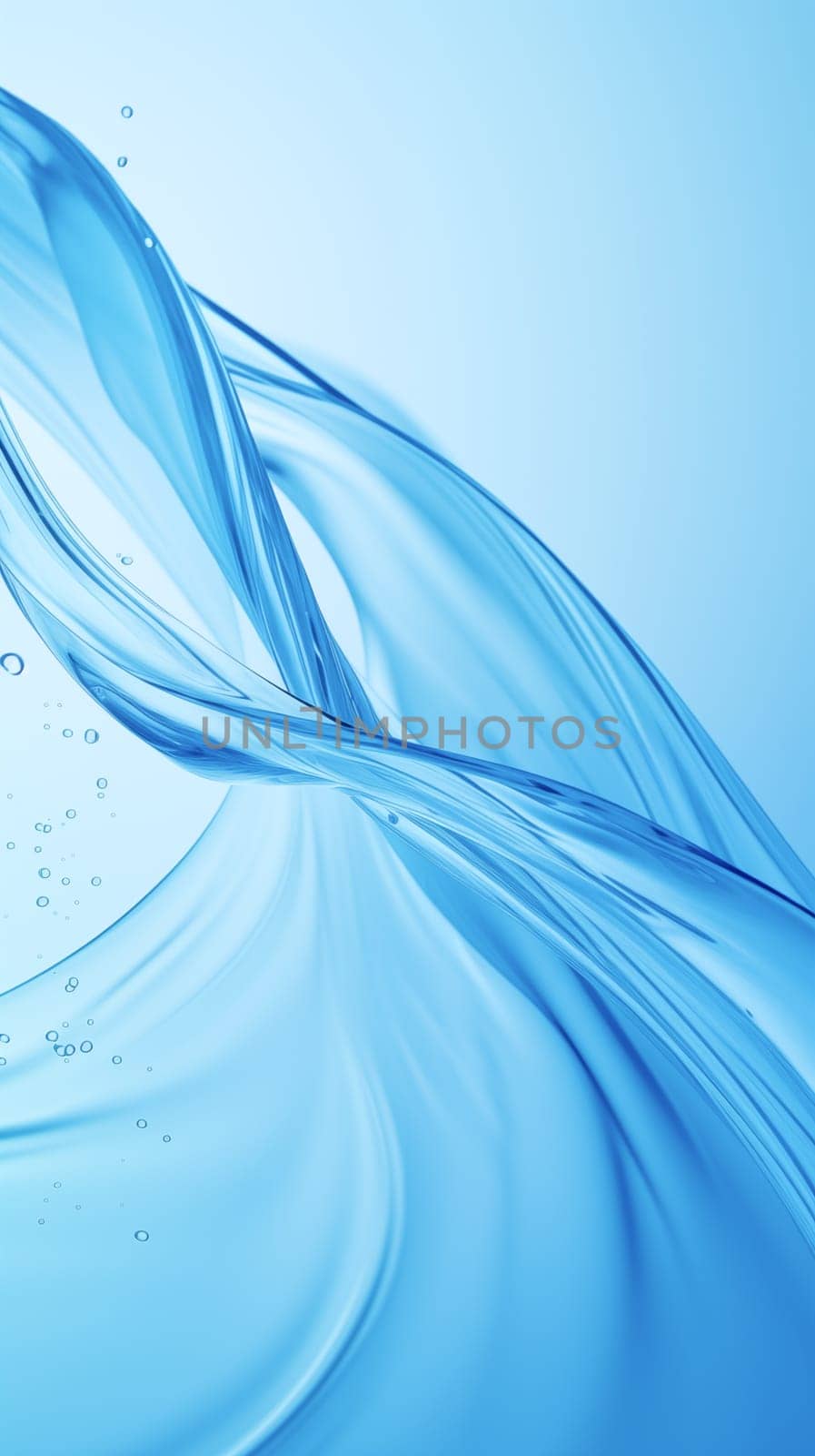 Nature's wild and fluid beauty captured in a clear splashing water - abstract background - generative AI