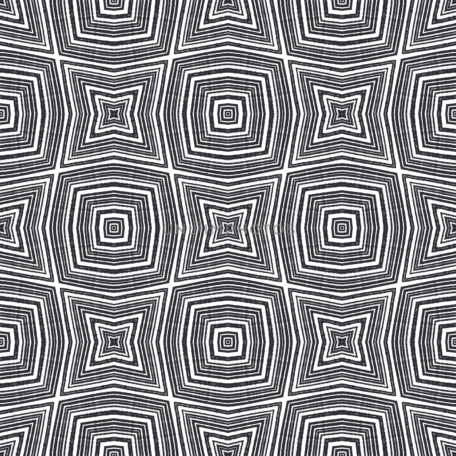 Medallion seamless pattern. Black symmetrical kaleidoscope background. Textile ready marvelous print, swimwear fabric, wallpaper, wrapping. Watercolor medallion seamless tile.