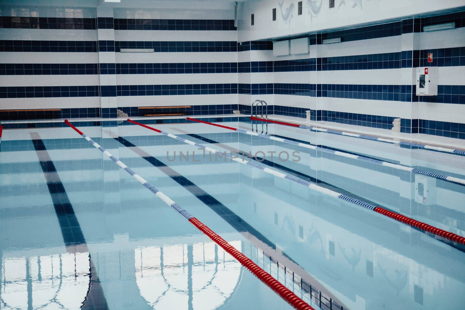 pool for swimming athletes of the track by Simakov