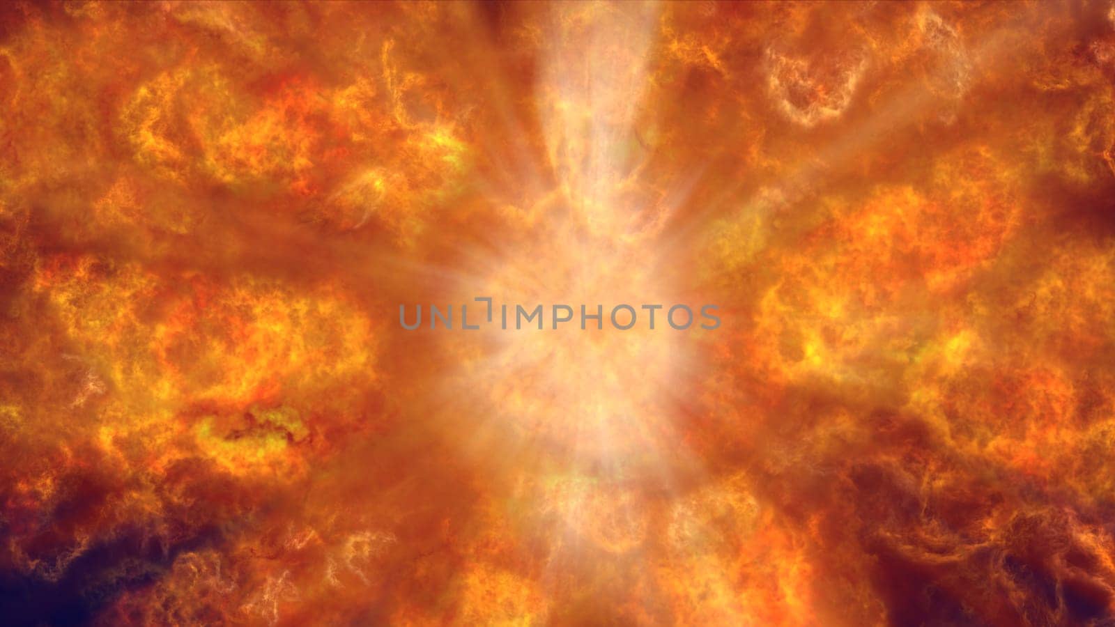 fire flame explosion in space by alex_nako