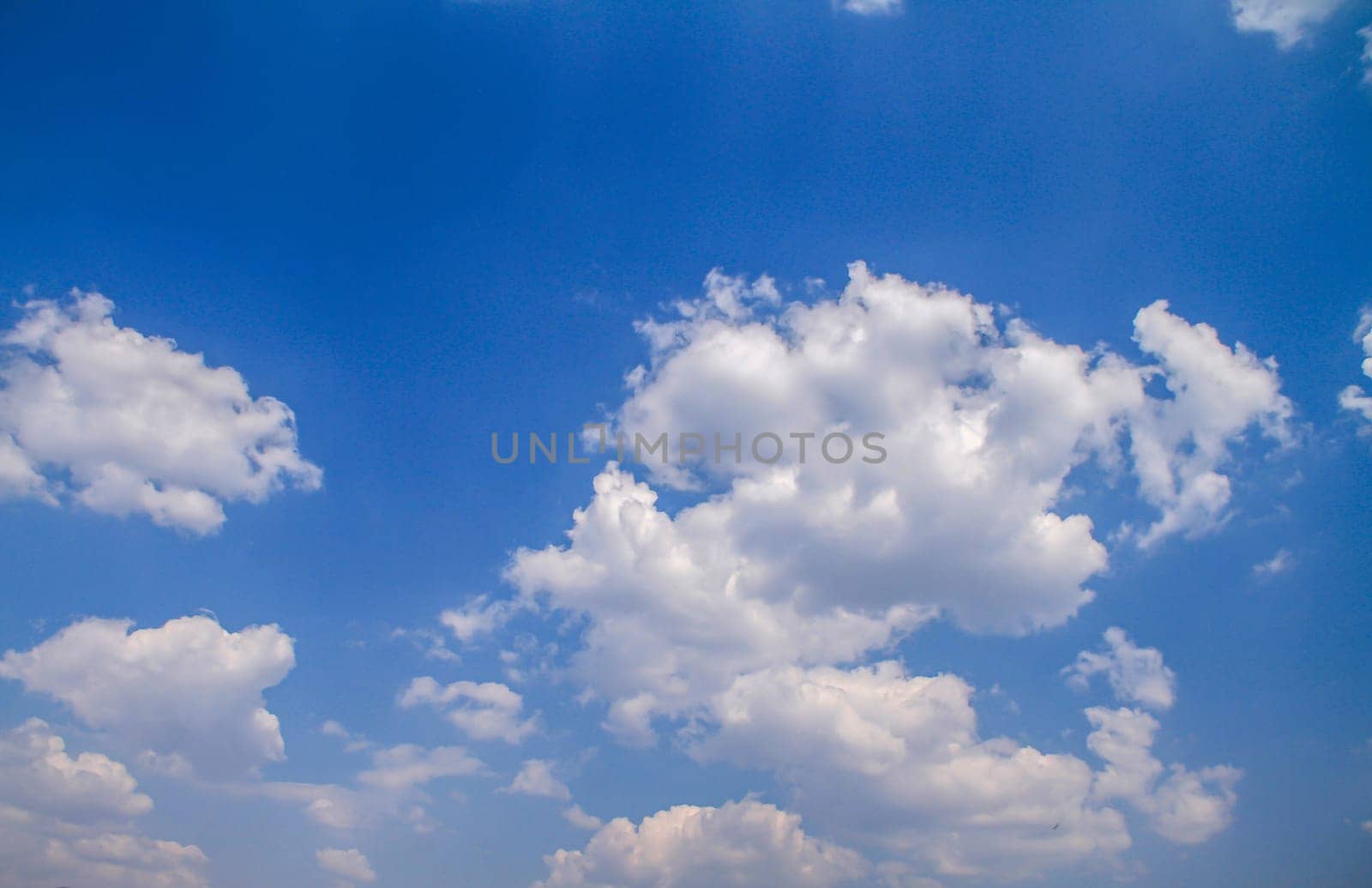 Beautiful blue sky and clouds natural background landscape