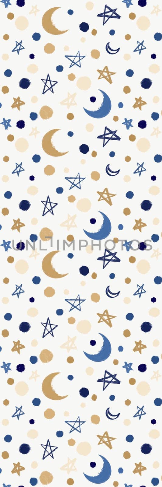 Bookmark Christmas festive bookmark with watercolor starry sky pattern