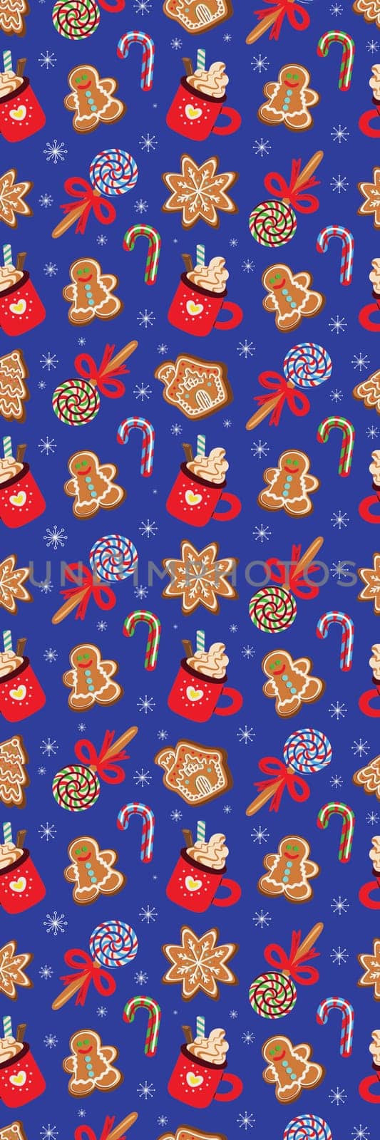 Festive Christmas Sweets Cookies printable Bookmark