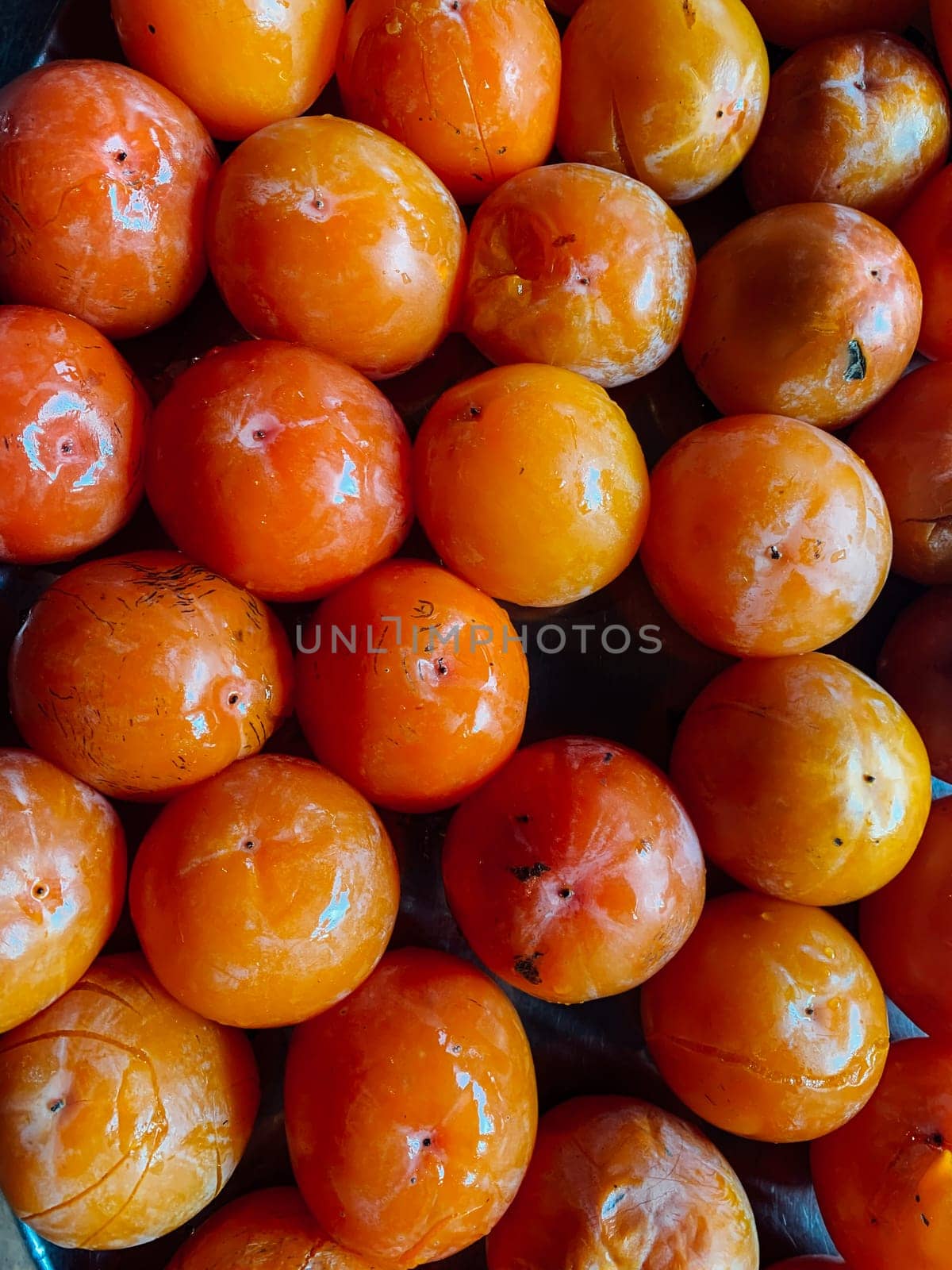 fruit ripe persimmon as a background