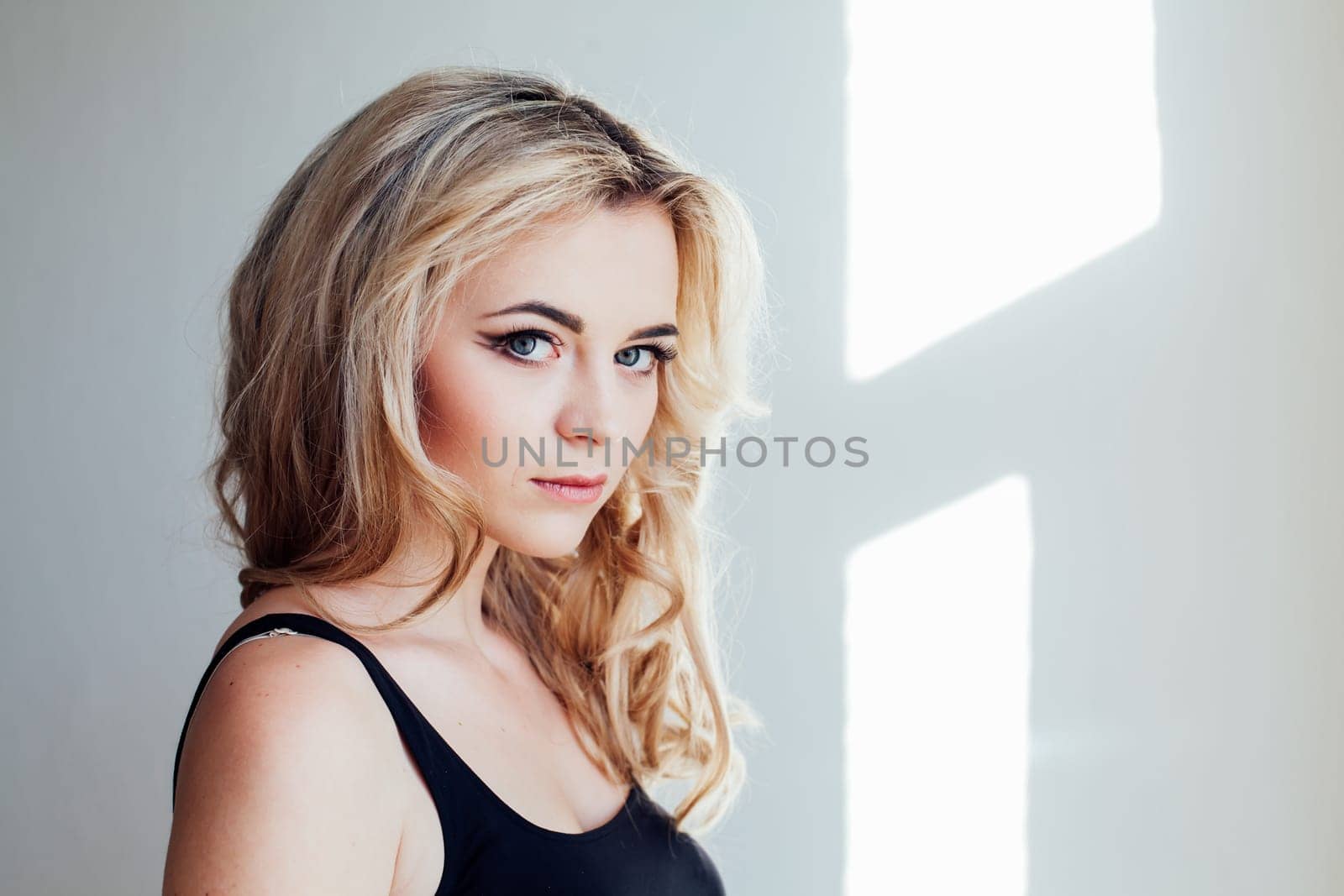 Portrait of a beautiful girl blondes vintage 1