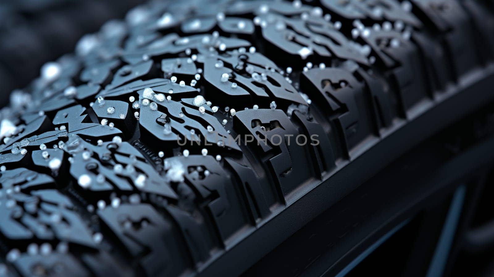 Car tire background, Tire texture closeup background by Andelov13