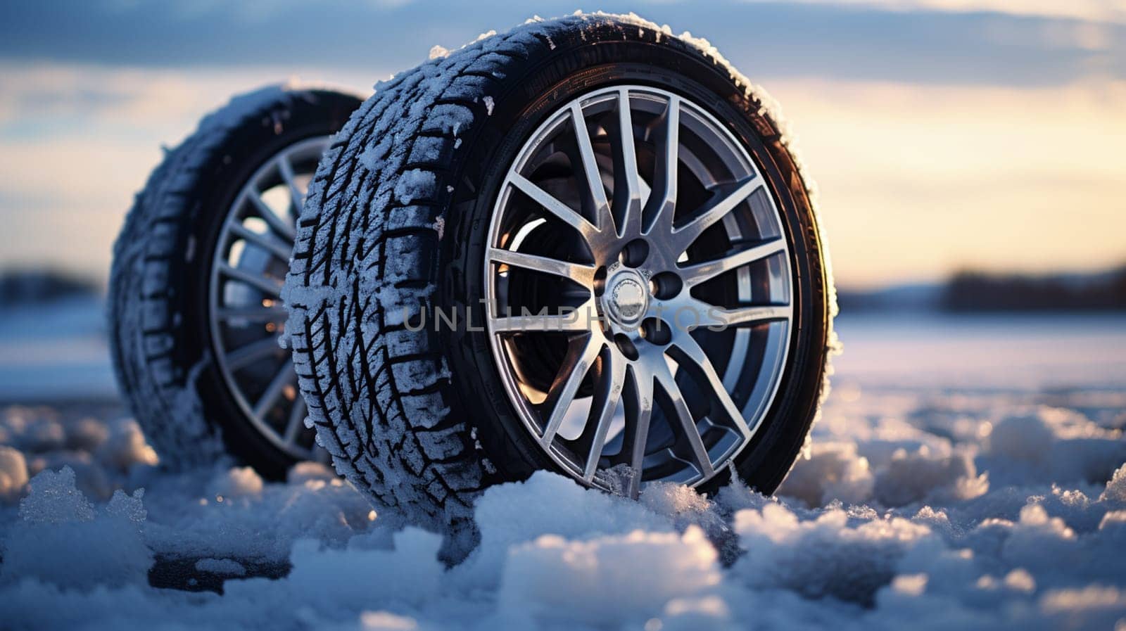 Car tire background, Tire texture closeup background by Andelov13