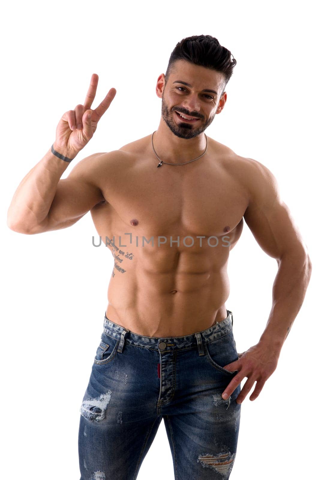 Shirtless Man Posing for the Camera by artofphoto