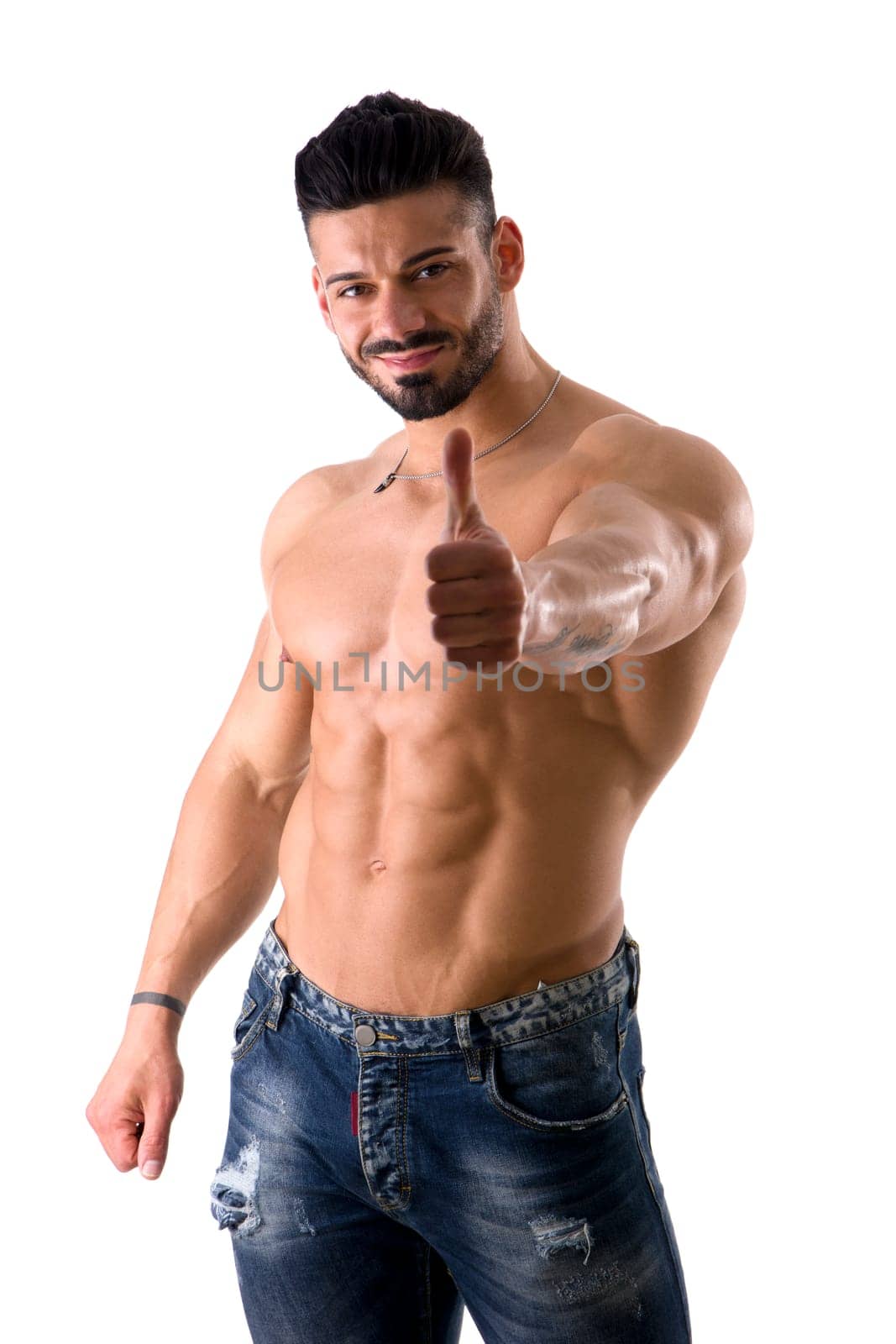 Shirtless Man Striking a Pose by artofphoto