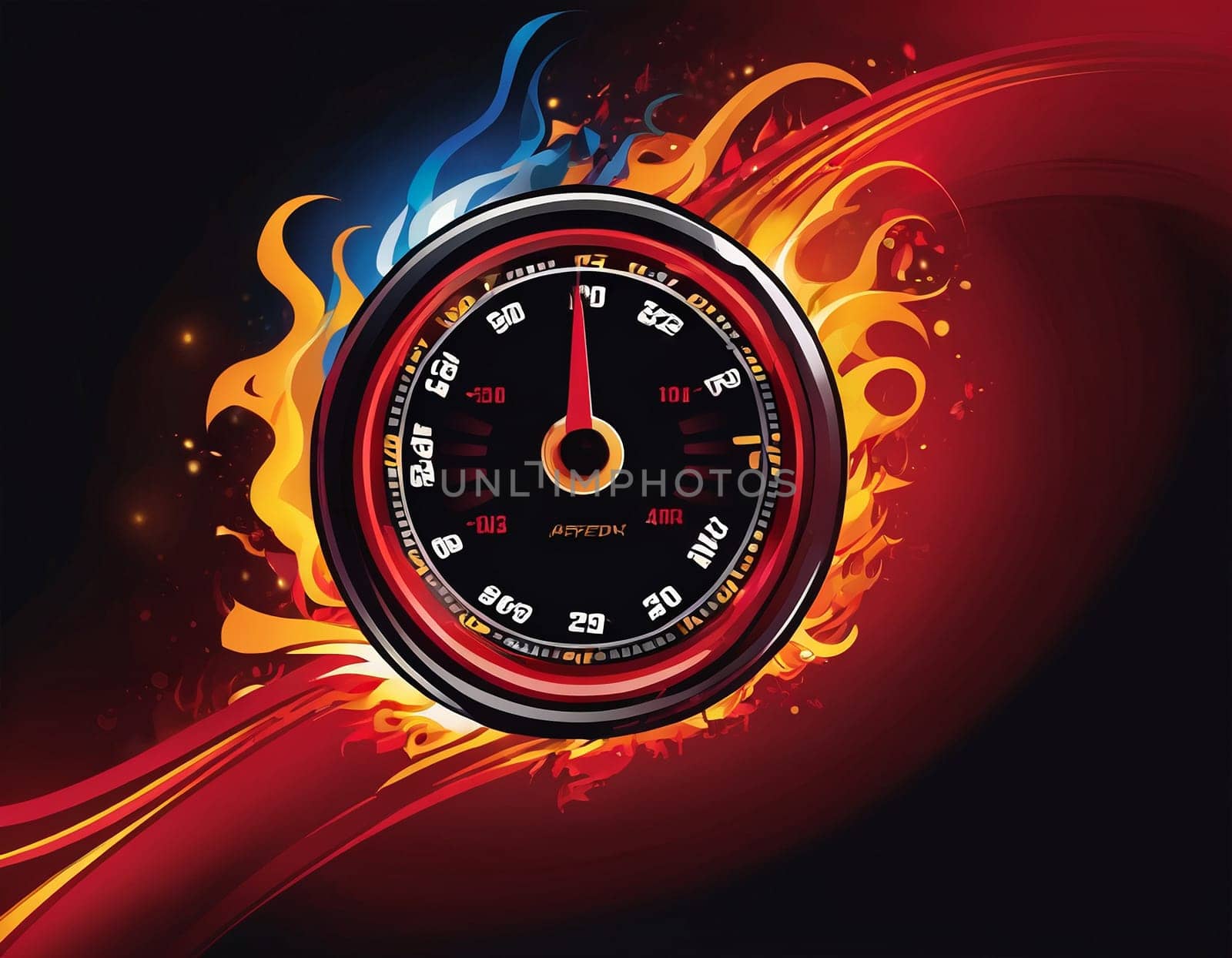 A speedometer shrouded in flames by NeuroSky