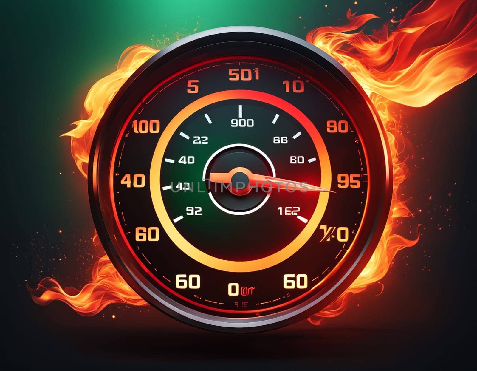 A speedometer shrouded in flames by NeuroSky